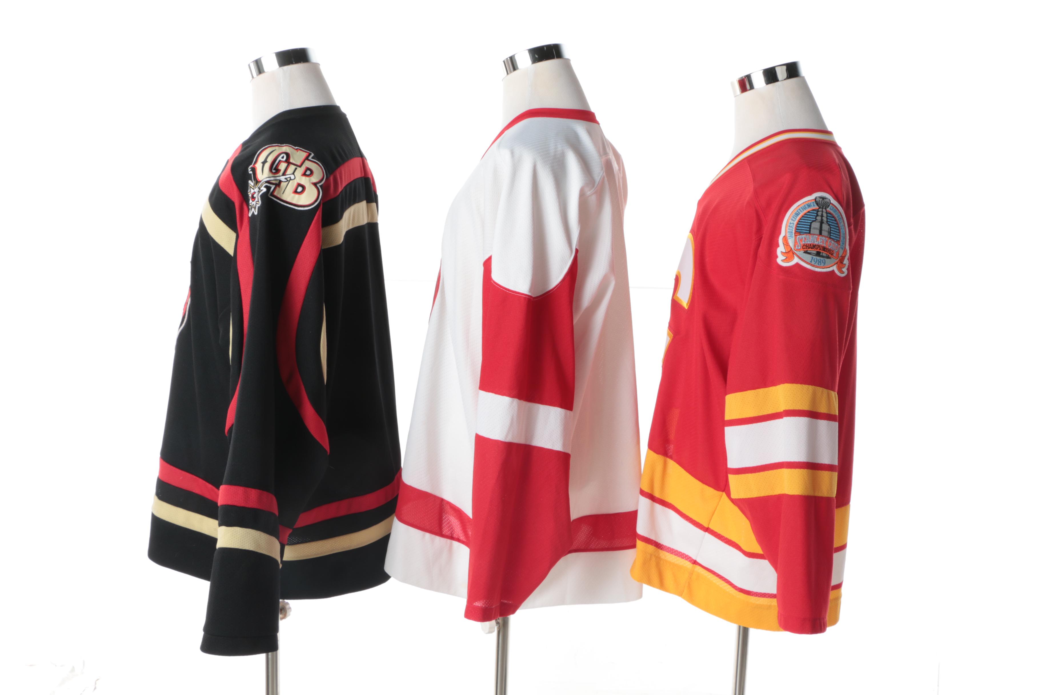 Calgary Flames 1989 Stanley Cup Jersey and Other Hockey Jerseys