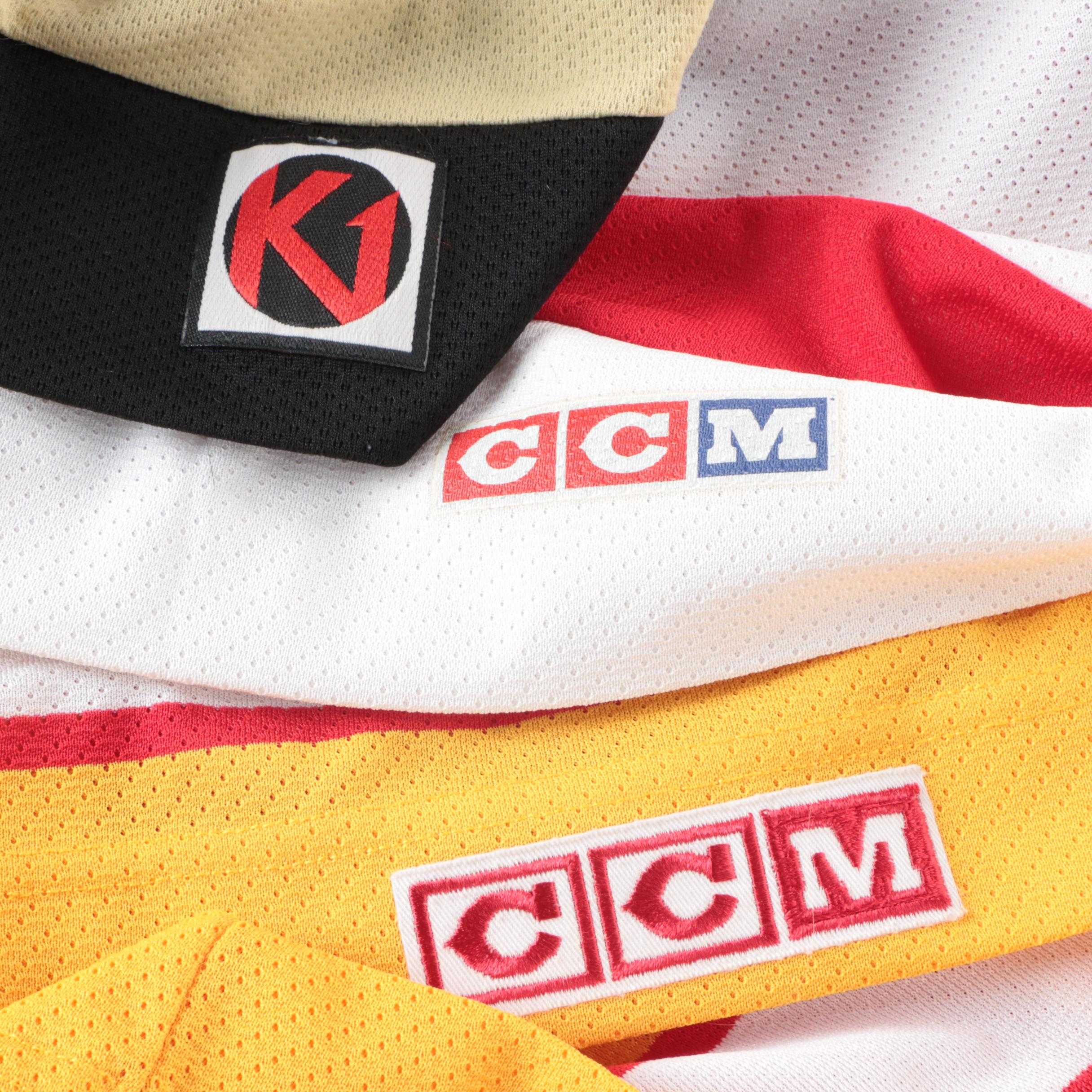 Calgary Flames 1989 Stanley Cup Jersey and Other Hockey Jerseys