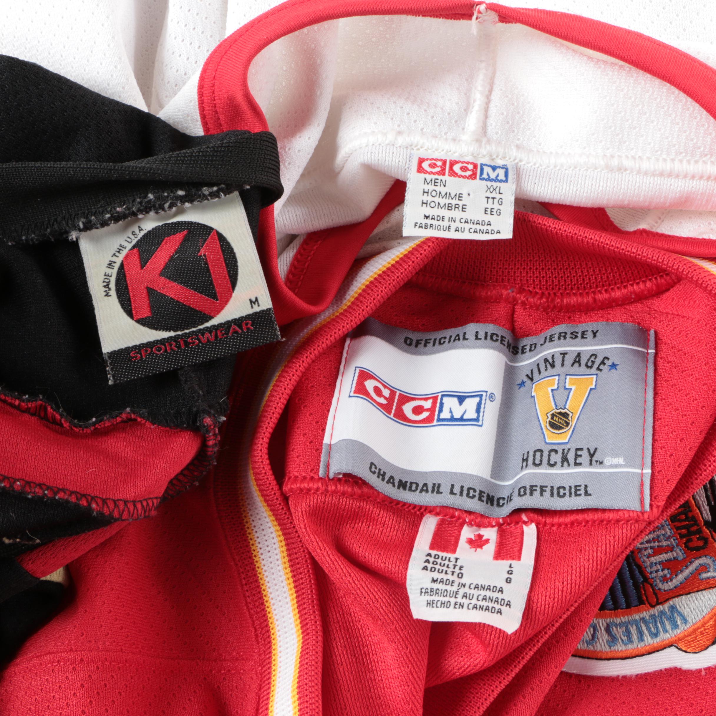 Calgary Flames 1989 Stanley Cup Jersey and Other Hockey Jerseys