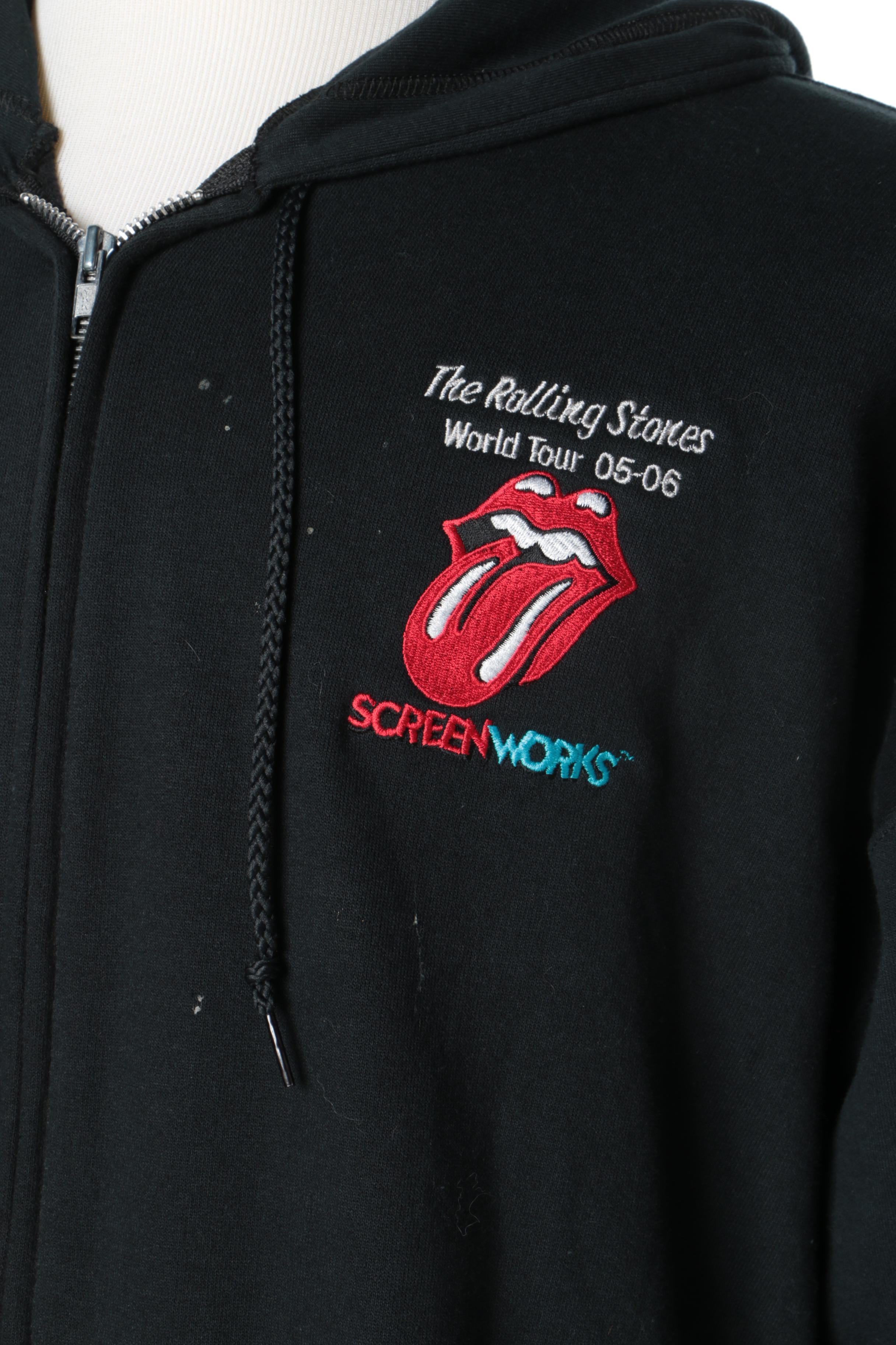 2000s Rolling Stones Tour Crew Hoodies and Pullover