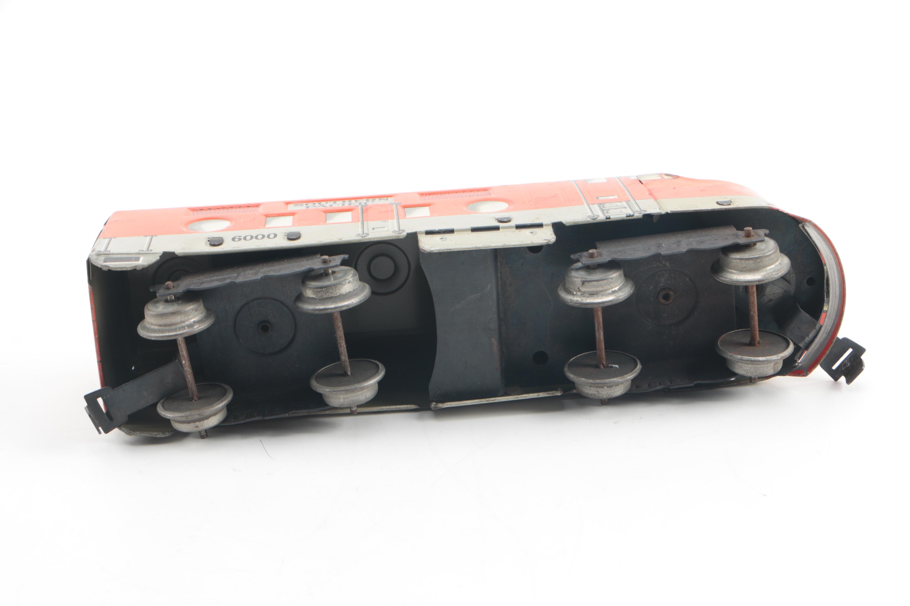 Vintage Marx Southern Pacific Metal Locomotive