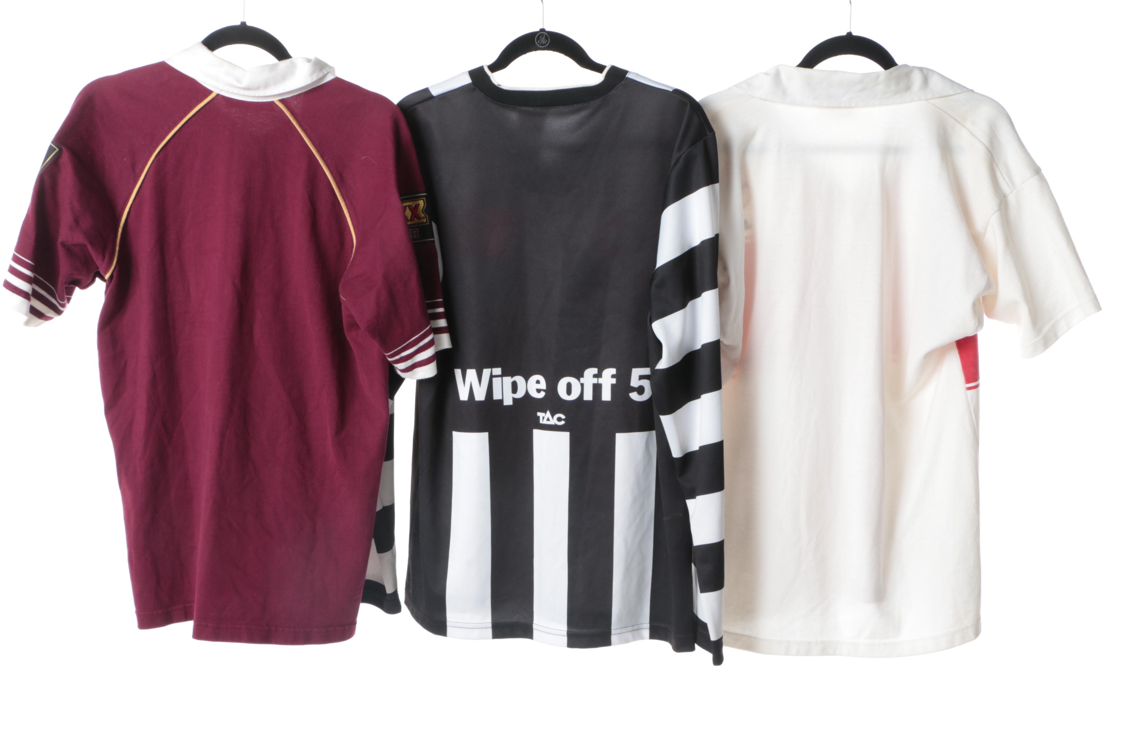 Soccer, Cricket, and Rugby Jerseys