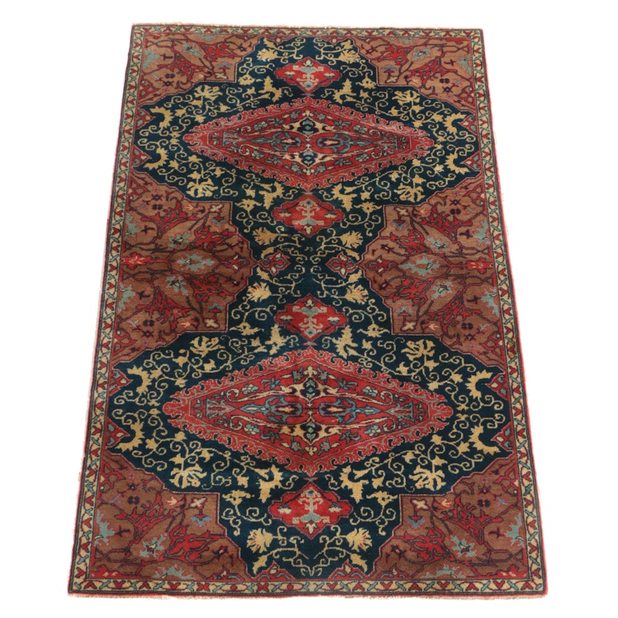 Hand-Knotted Romanian Wool Area Rug