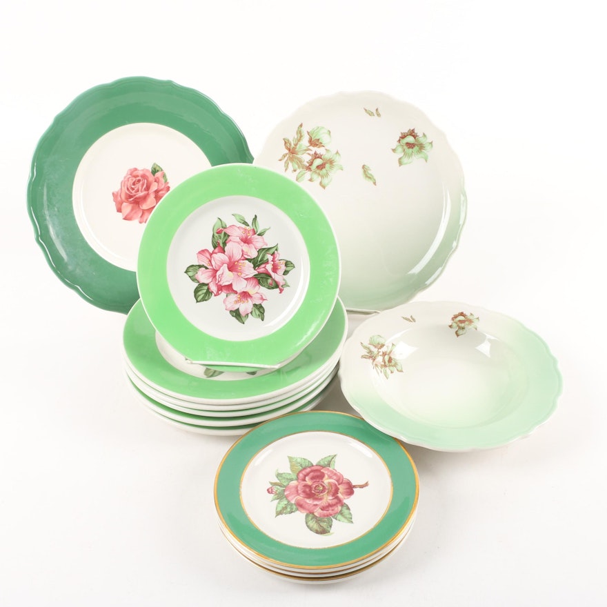 Syracuse China Tableware including "Greenbrier" with Mayer Plate