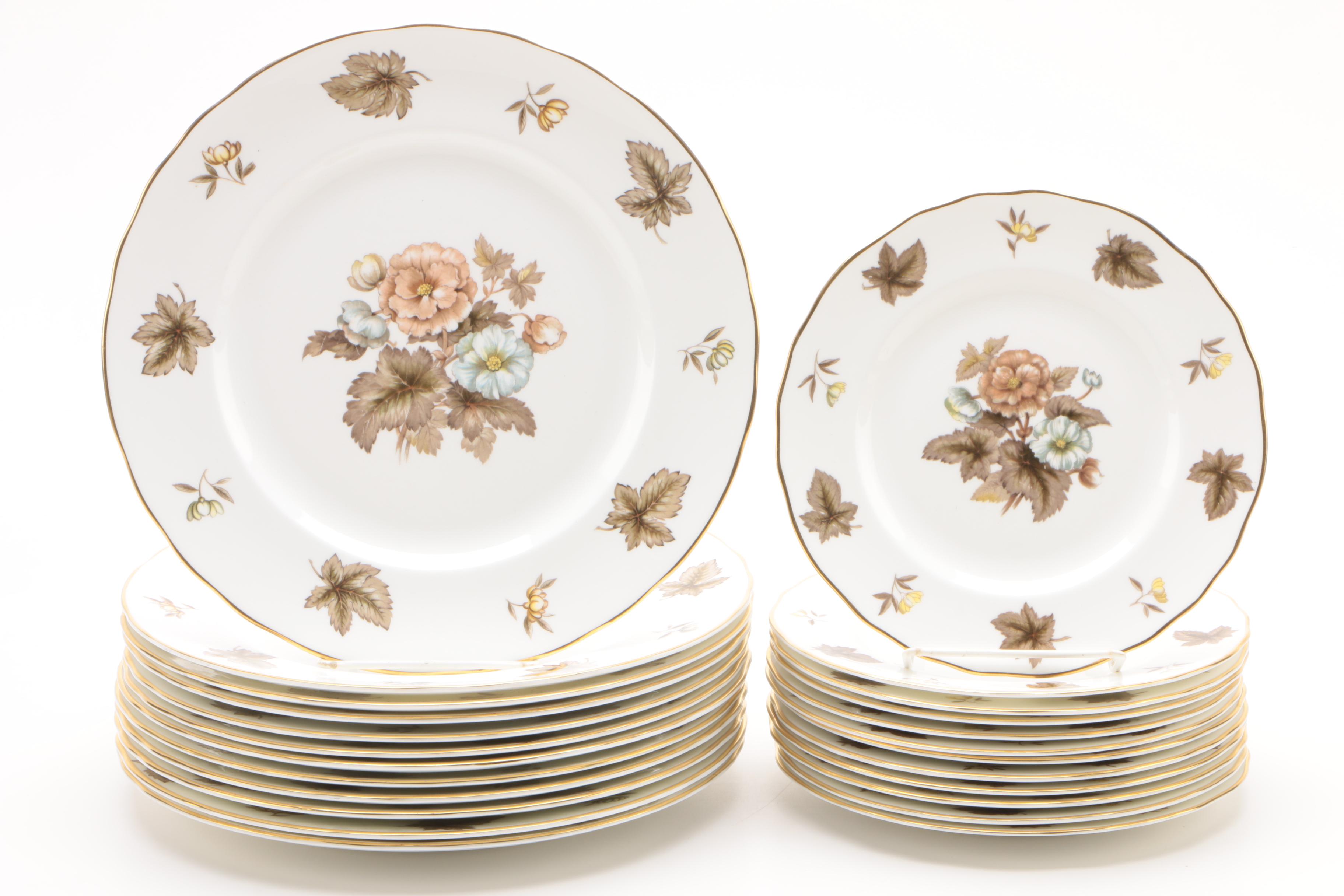 Royal Worcester "Dorchester" Bone China Dinnerware Plates