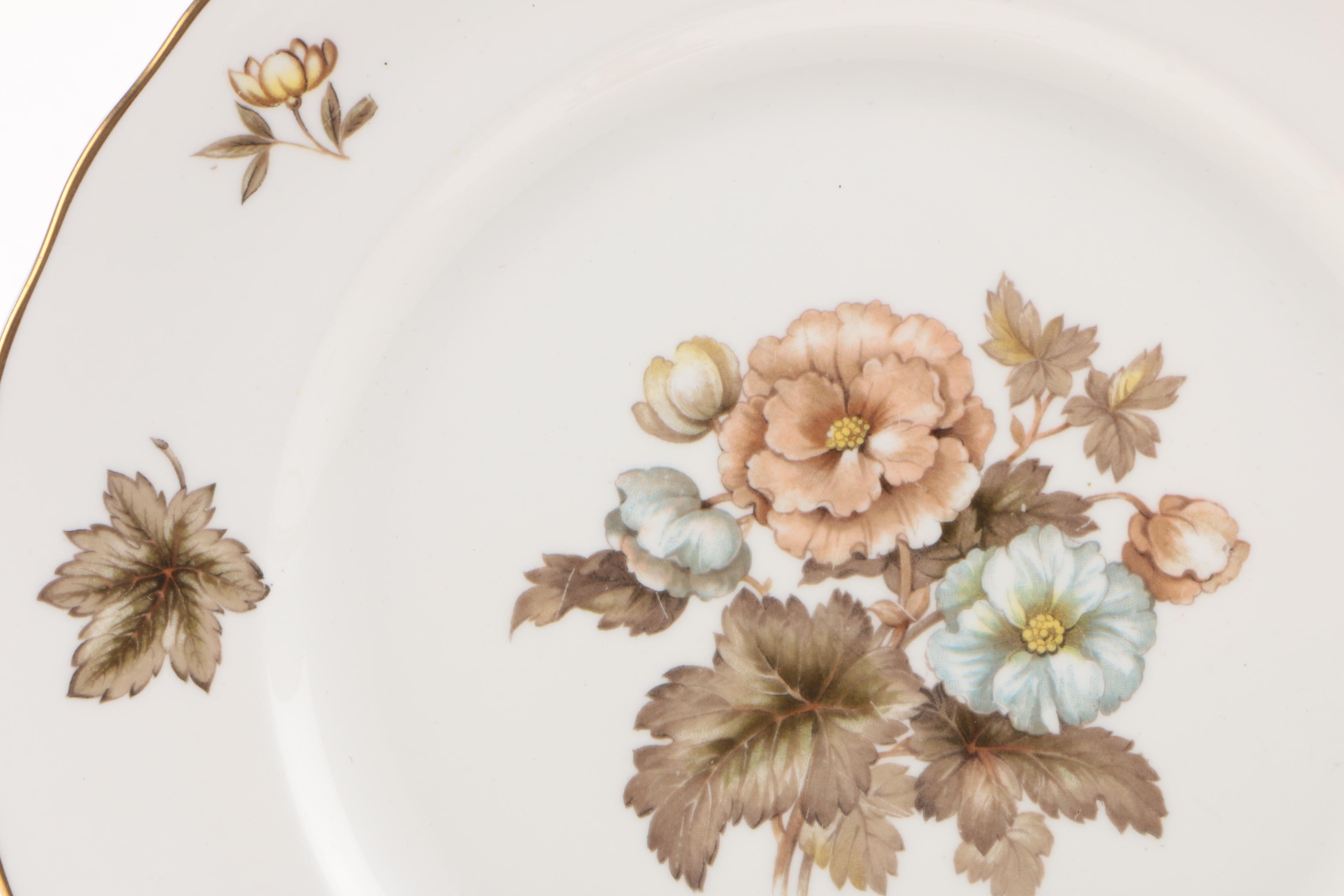 Royal Worcester "Dorchester" Bone China Dinnerware Plates