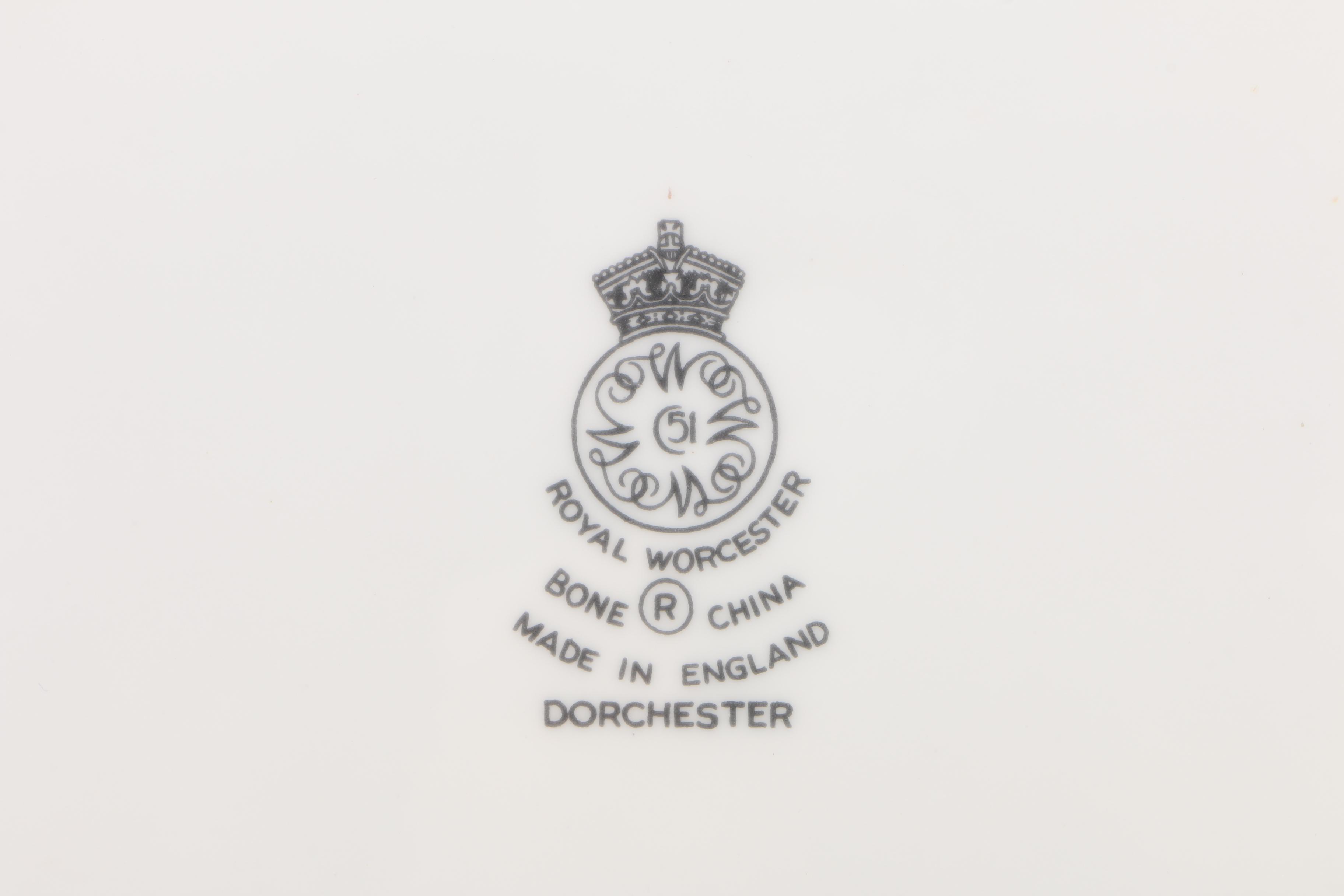 Royal Worcester "Dorchester" Bone China Dinnerware Plates