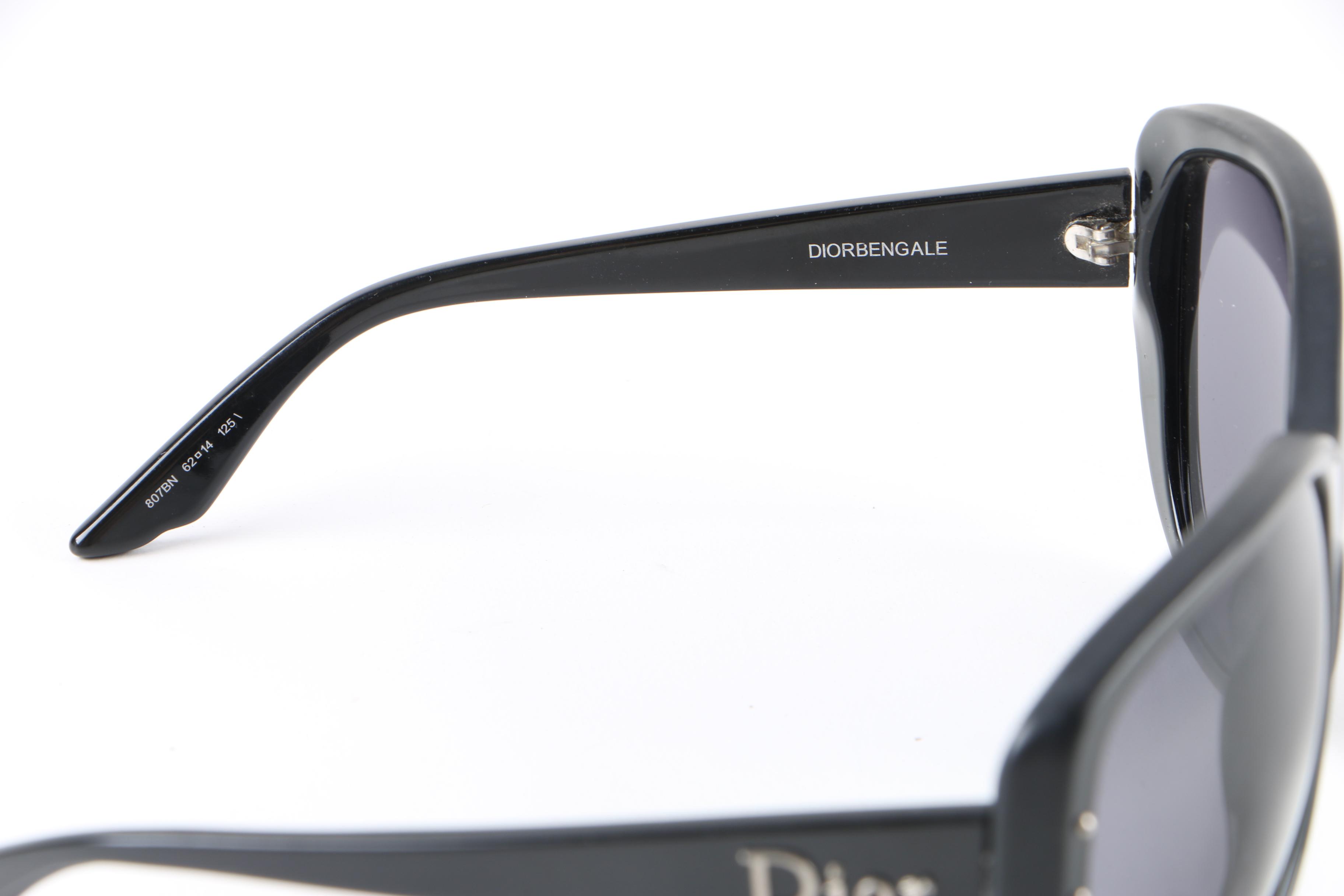 Christian Dior 807BN Diorbengale Black Sunglasses