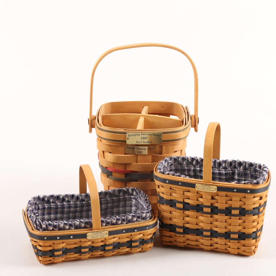 Longaberger Handwoven Baskets including J.W. Collection