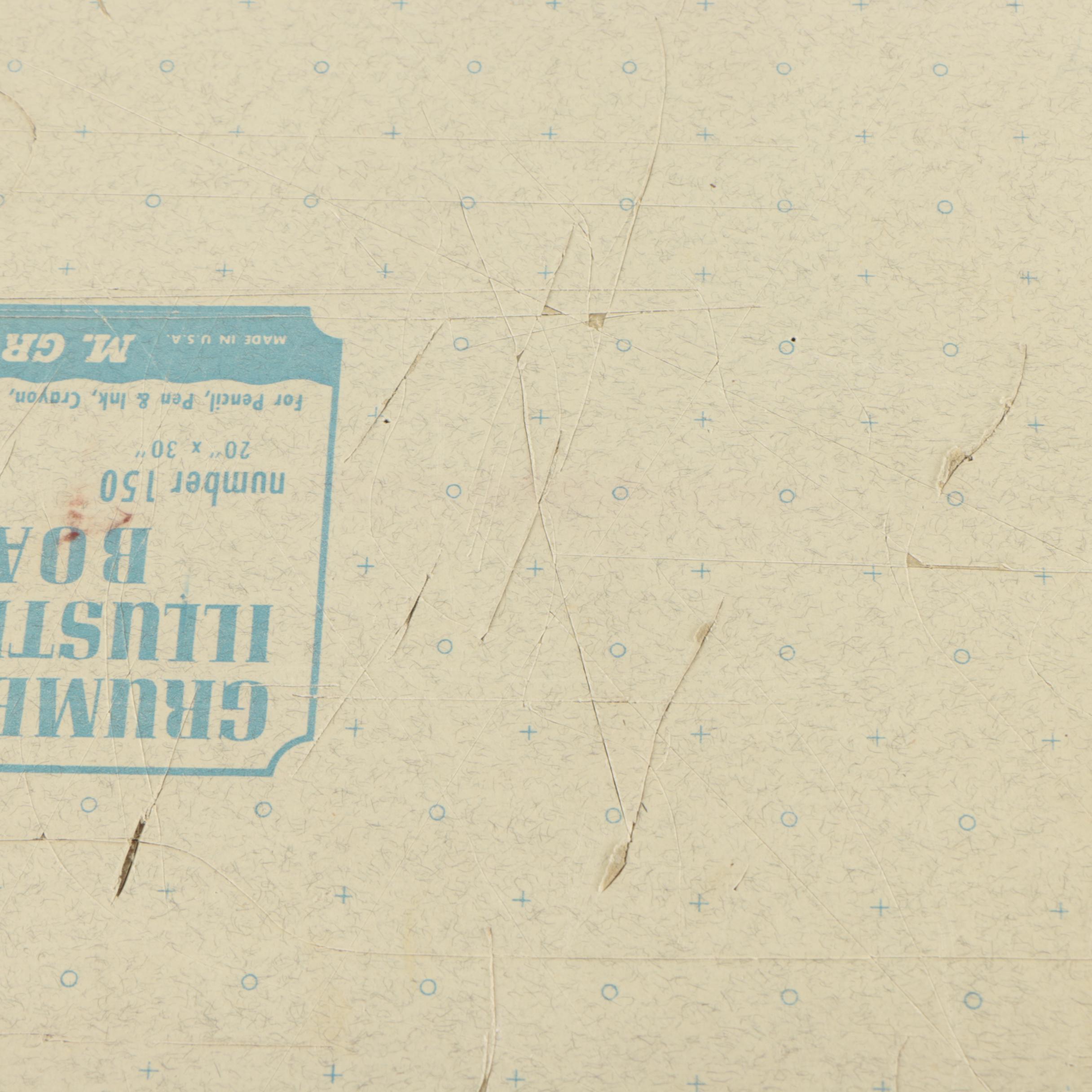 Cathal O’Toole Gouache Painting of Females Nude