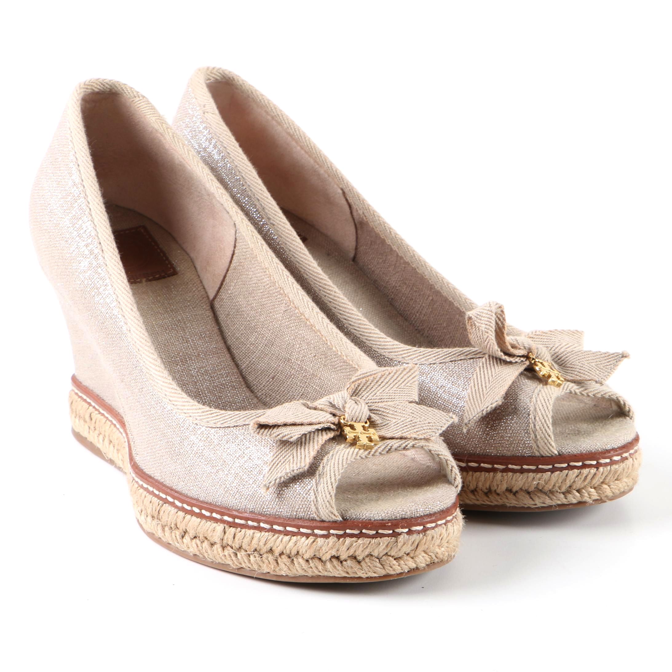 Tory Burch Jackie Espadrille Wedges