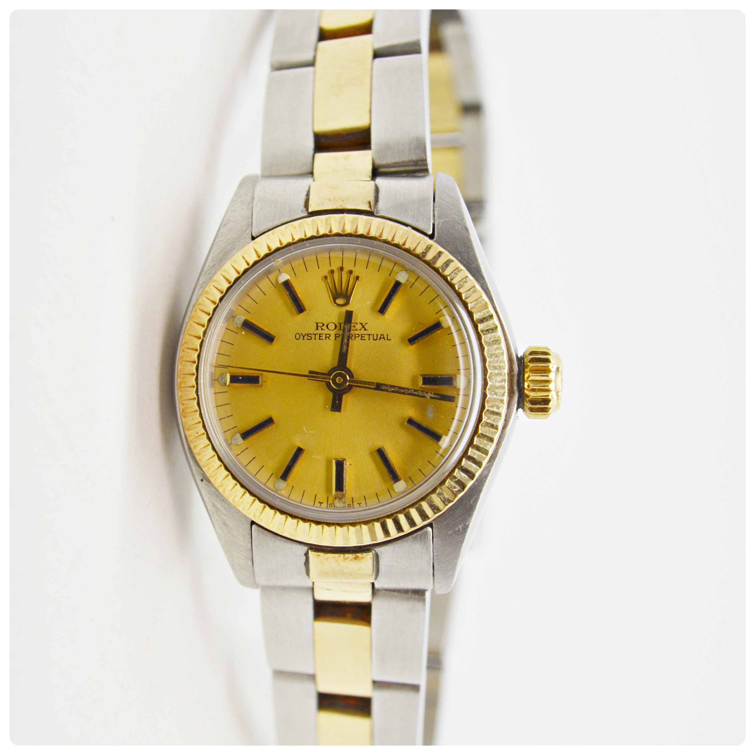 Rolex Oyster Perpetual Stainless Steel and 14K Yellow Gold Watch