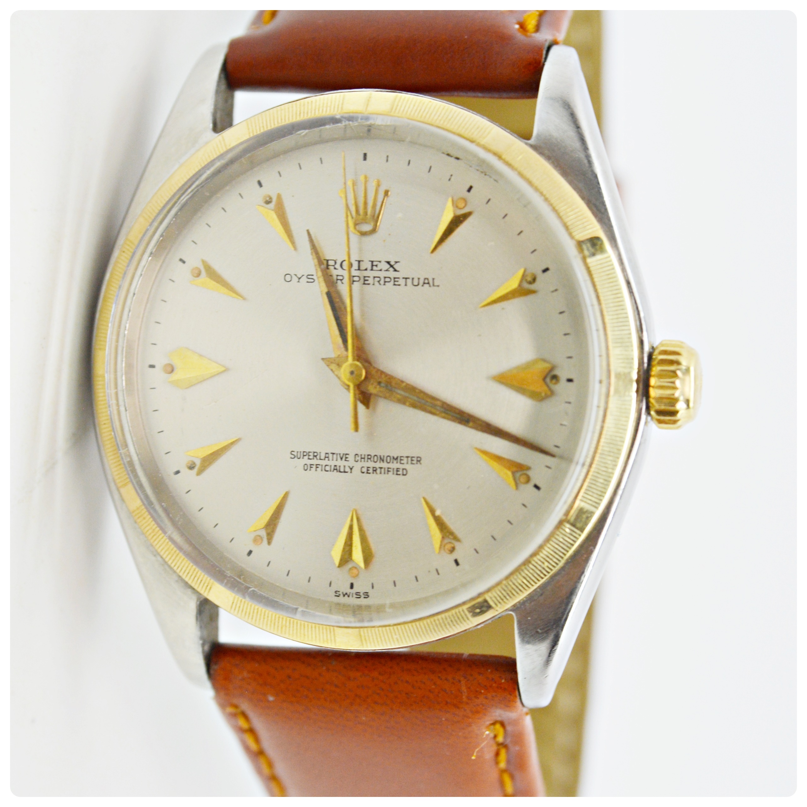 Rolex Oyster Perpetual 14K Yellow Gold and Stainless Steel Watch