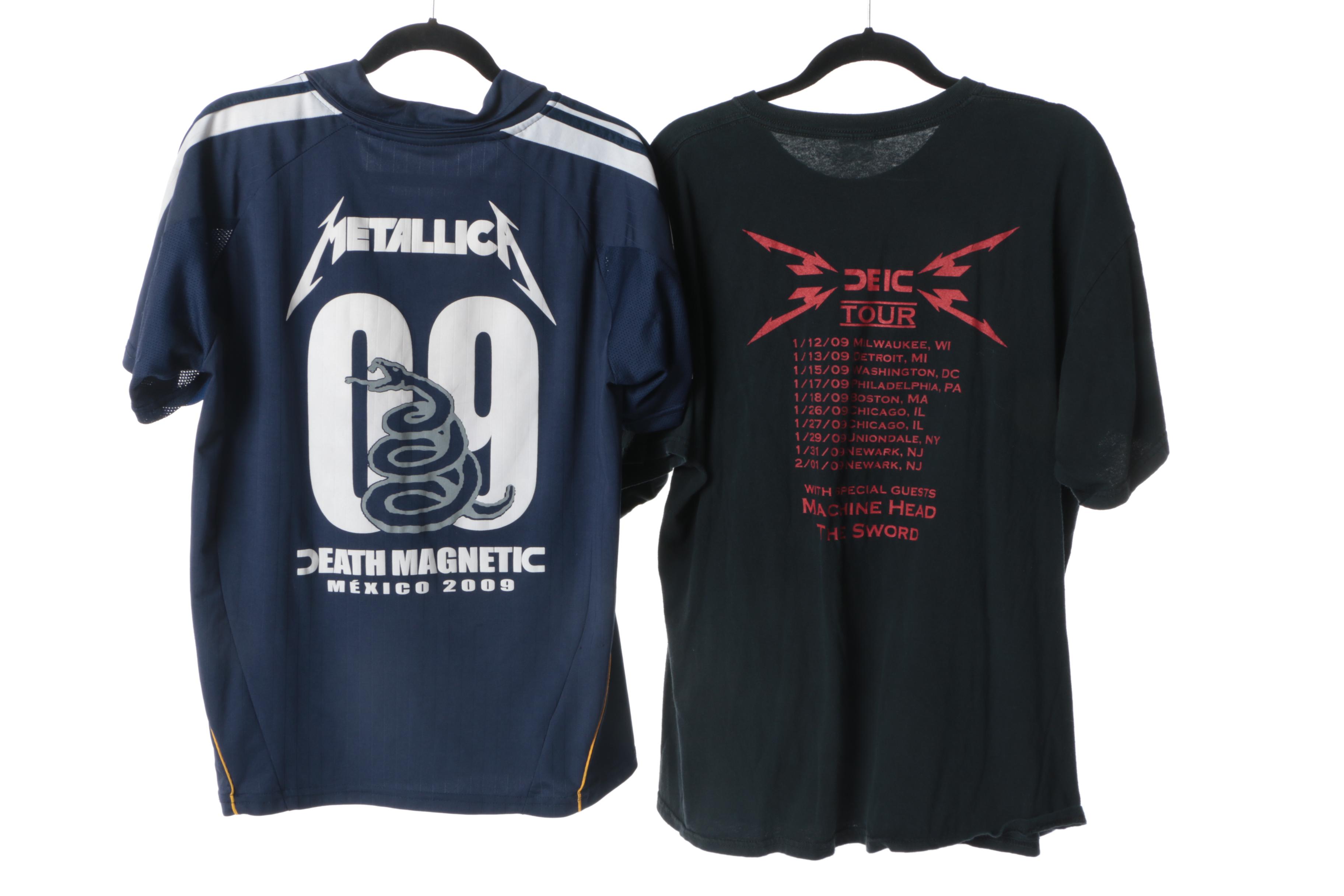 2000s Metallica Tour Jackets, T-Shirts and Jerseys