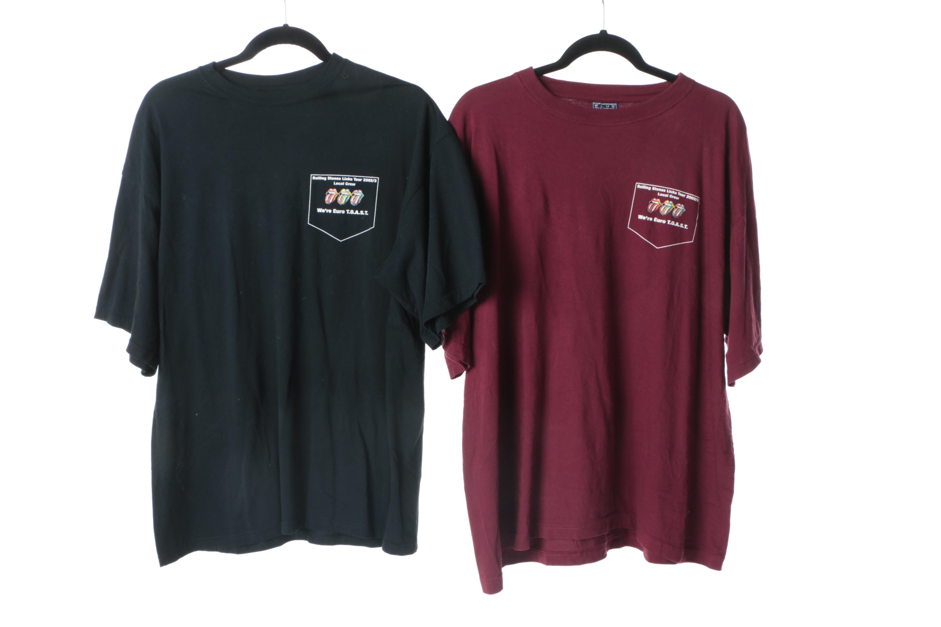 2000s Rolling Stones Concert Crew T-Shirts