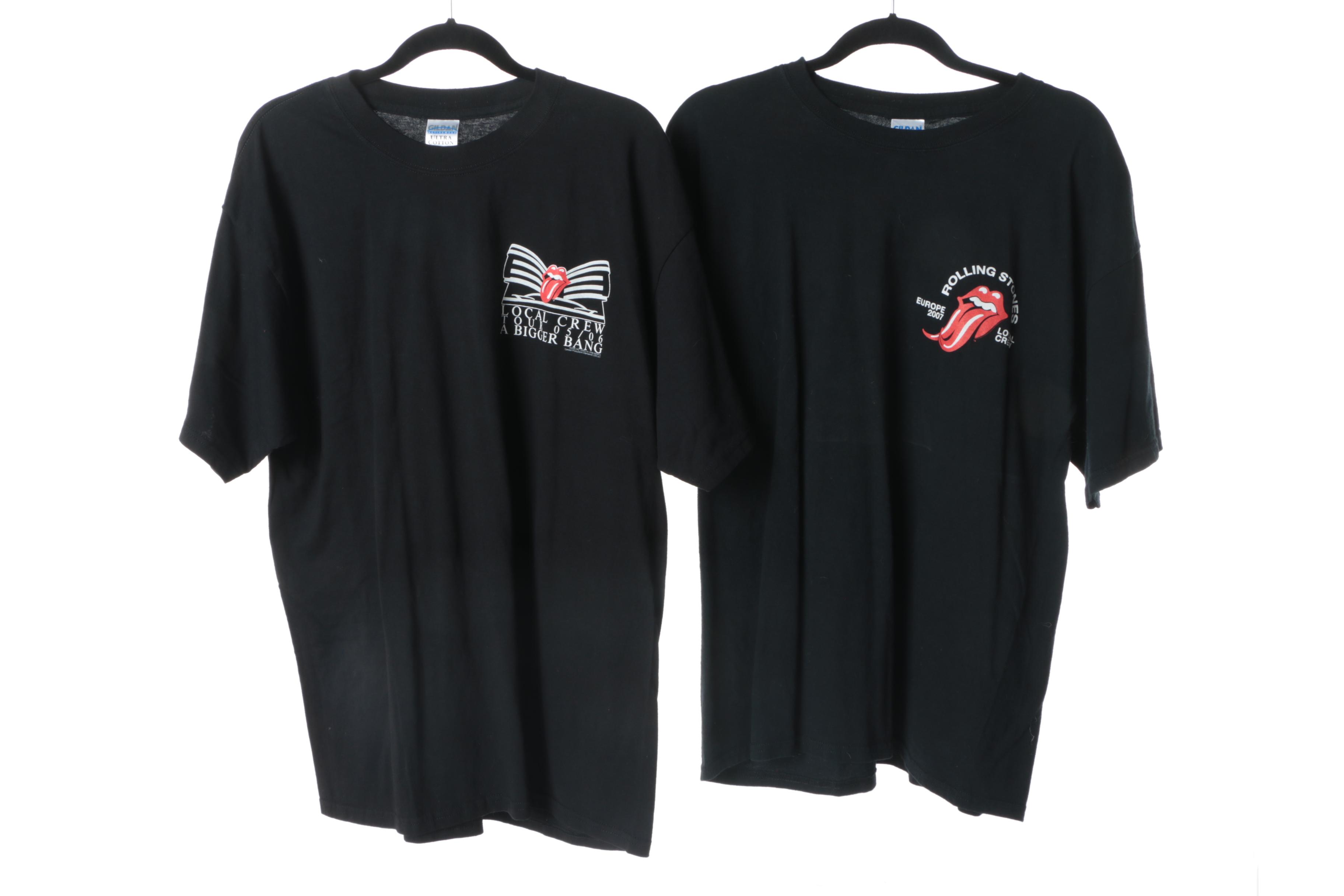 2000s Rolling Stones Concert Crew T-Shirts