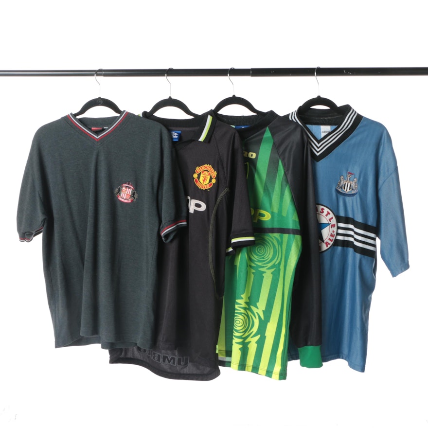 Manchester United, Newcastle United and Sunderland A.F.C Soccer Jerseys