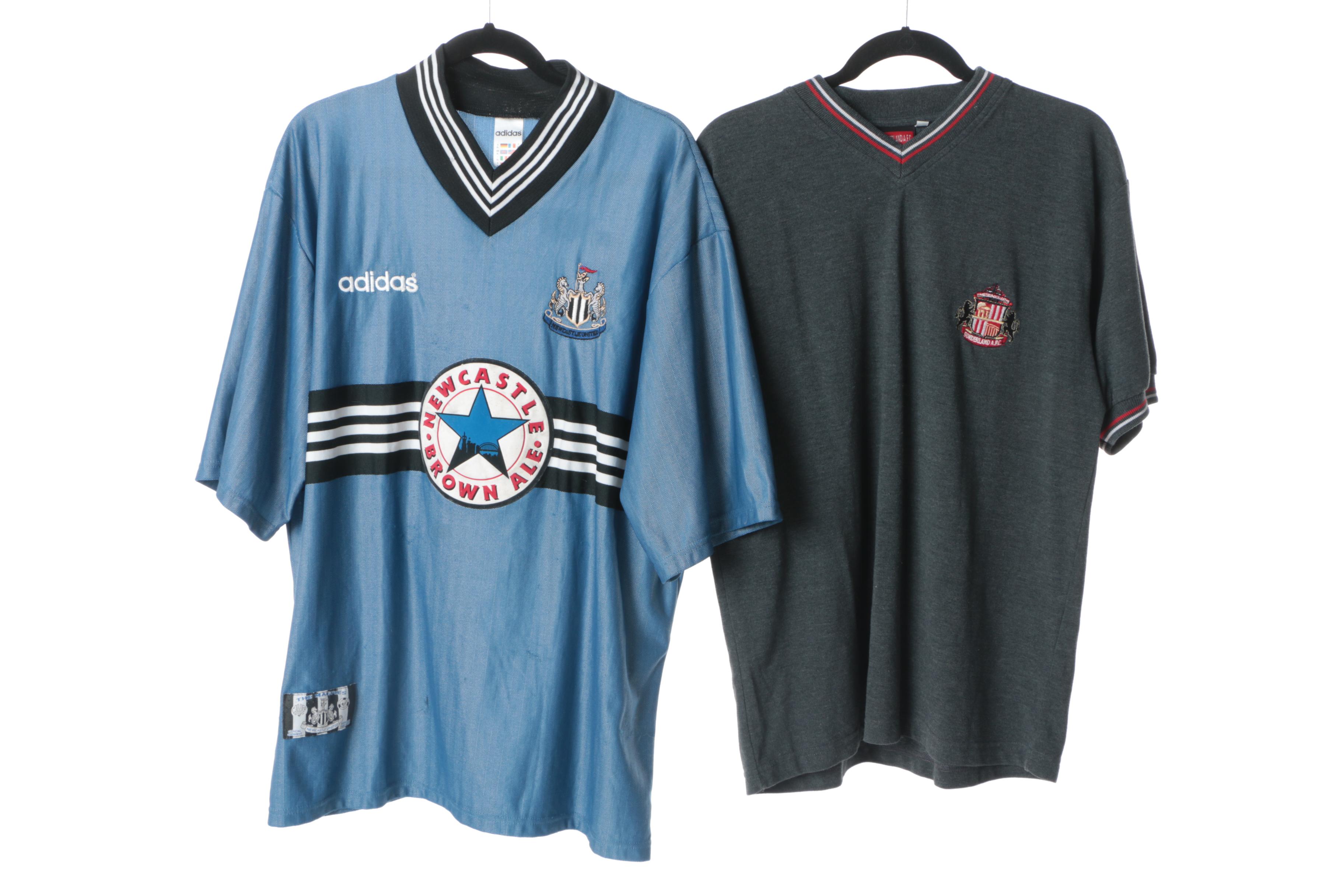 Manchester United, Newcastle United and Sunderland A.F.C Soccer Jerseys