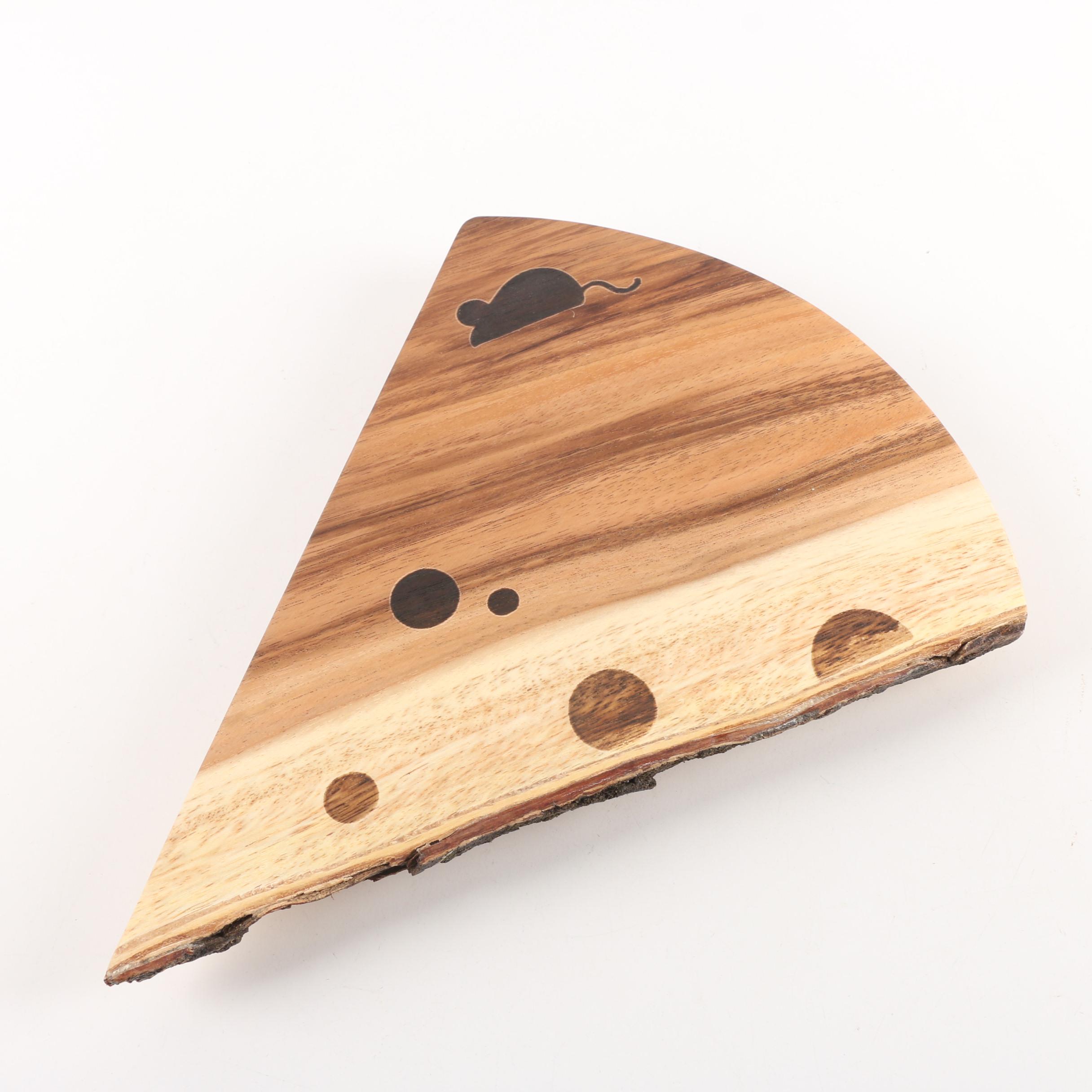 Meritage Wedge Shaped Wooden Cheese Board