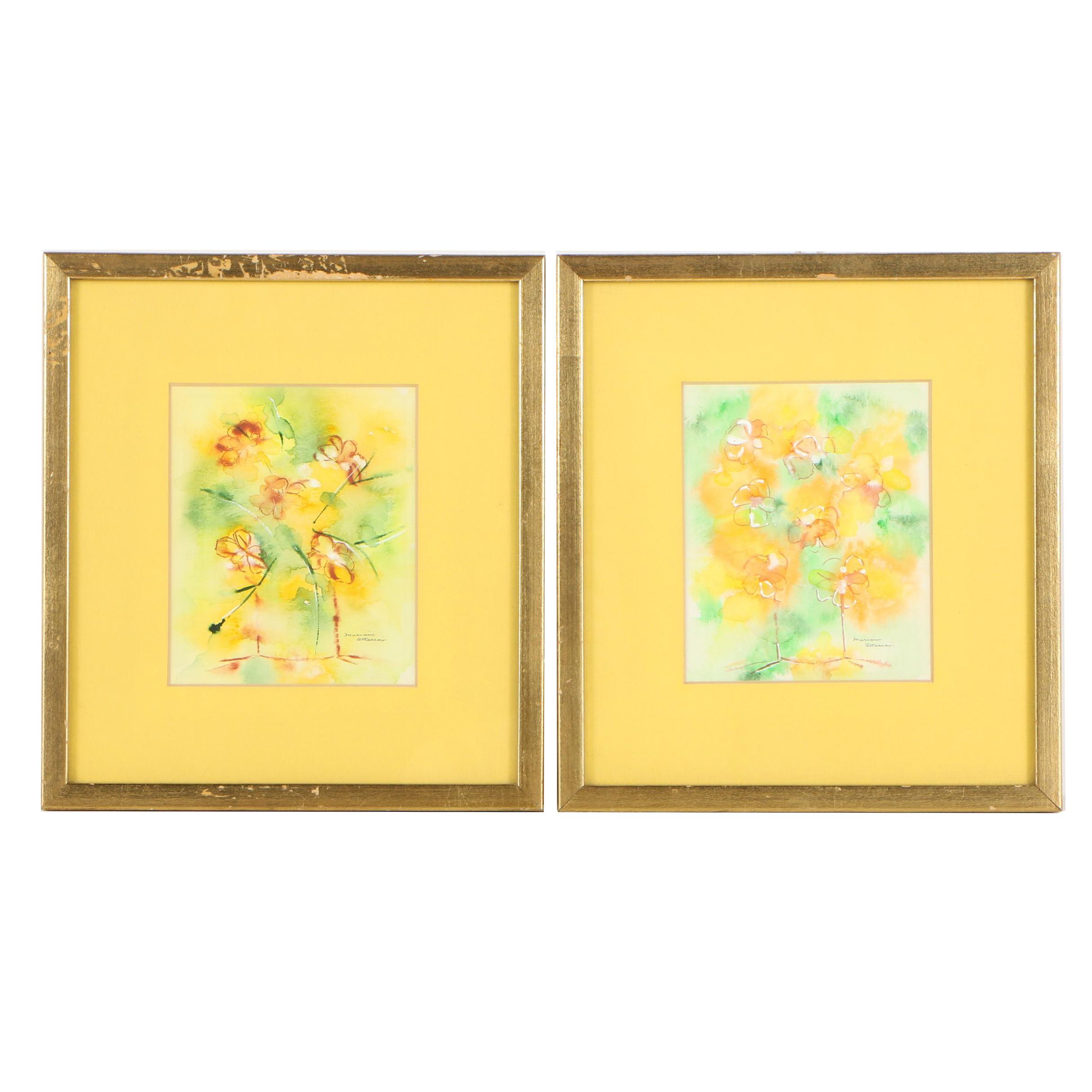 Mariam Attarian Watercolors "Florals Yellow"