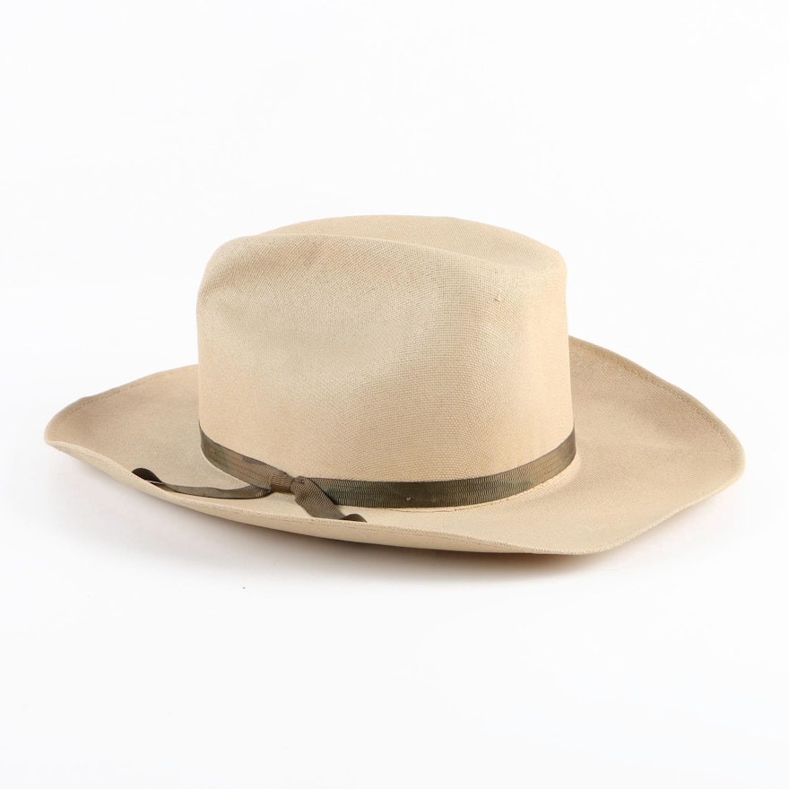 Men's Vintage Miller Brothers Straw Ranch Hat