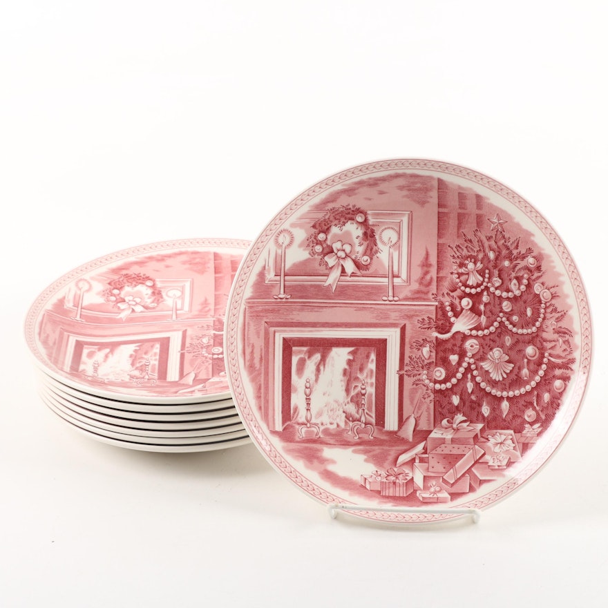 Josiah Wedgwood & Sons Ltd. for Williams-Sonoma "Christmas Eve" Salad Plates