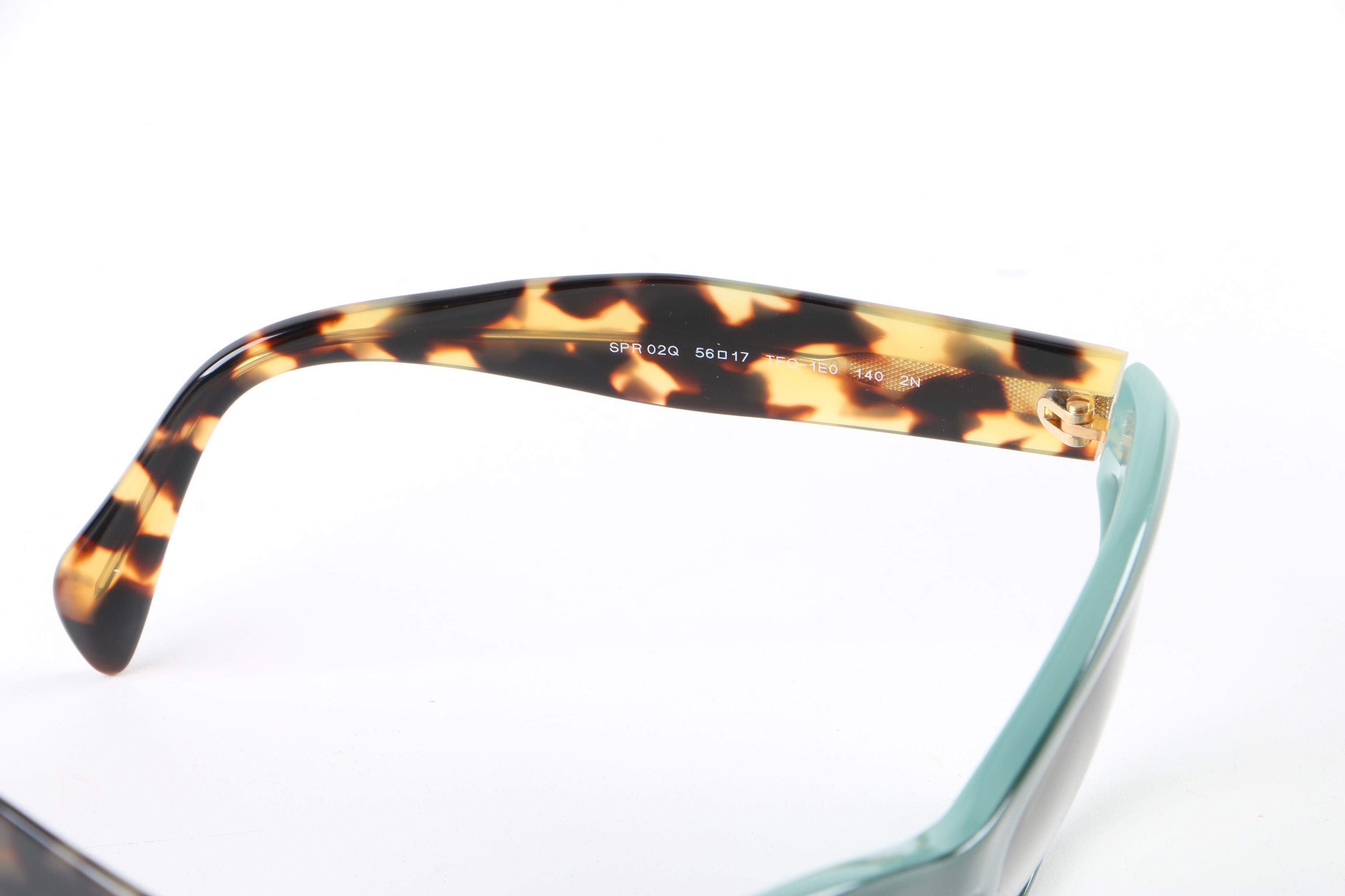 Prada SPR 02Q Cat Eye Sunglasses with Case