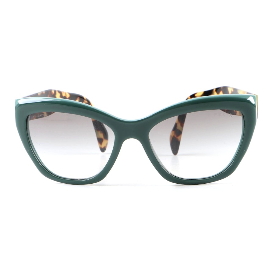 Prada SPR 02Q Cat Eye Sunglasses with Case