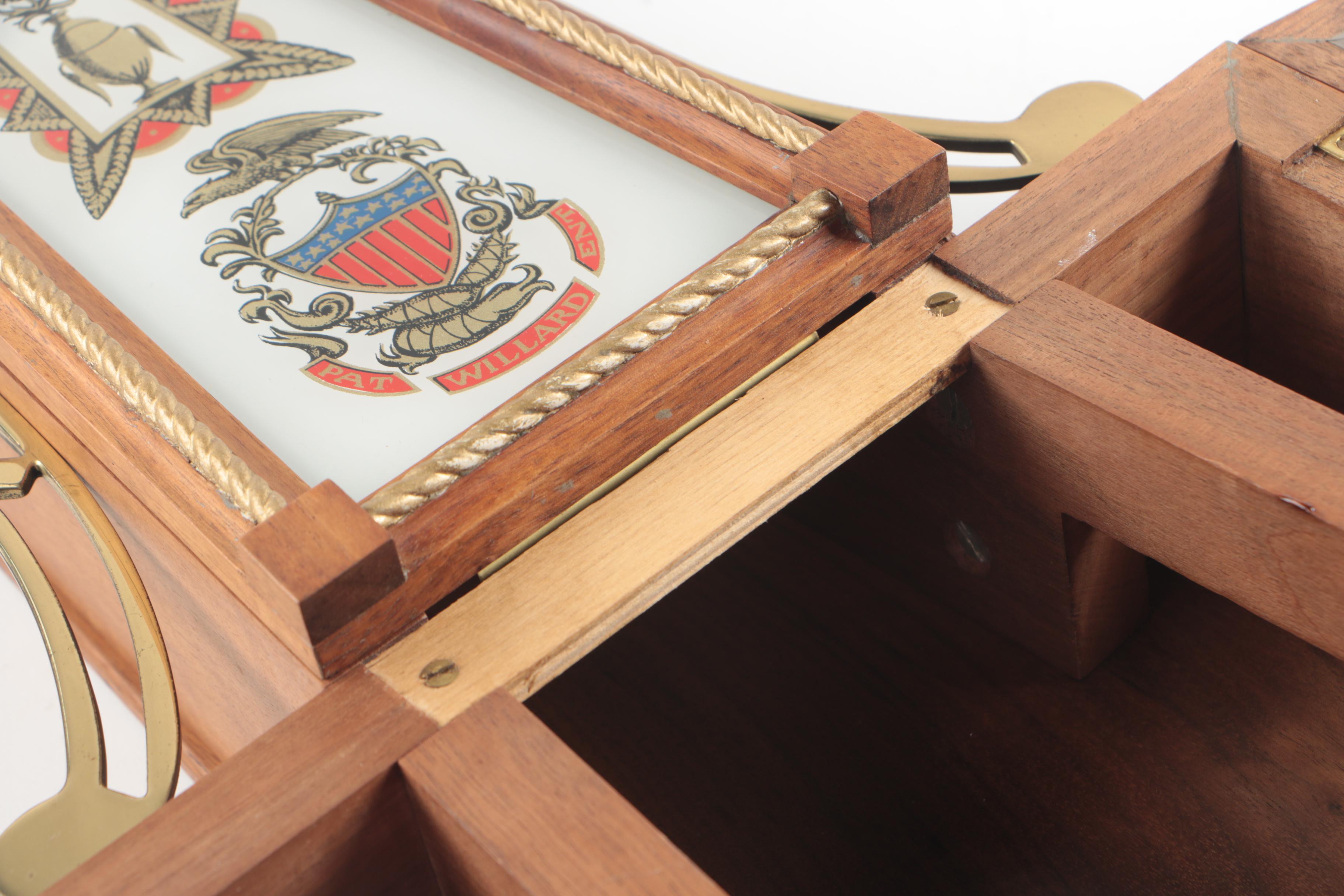 Reproduction Willard Patent Banjo Wall Clock with Reverse Glass Painting