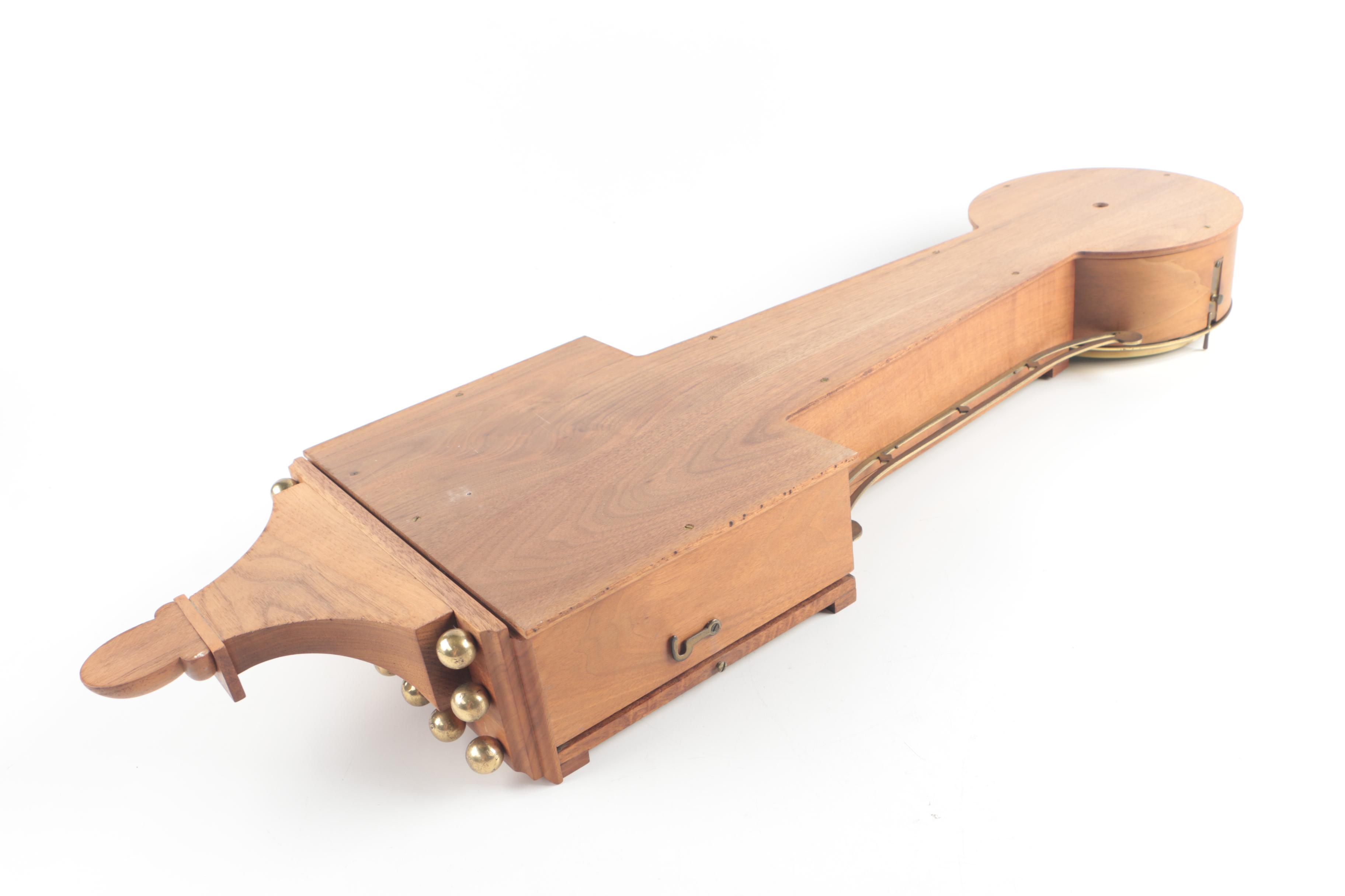 Reproduction Willard Patent Banjo Wall Clock with Reverse Glass Painting