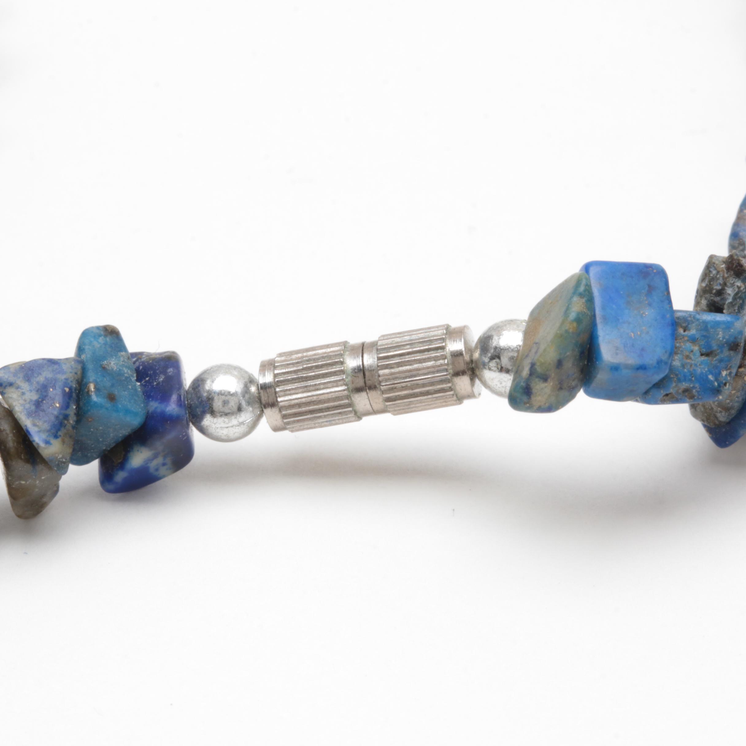 Costume Lapis Lazuli Necklace and Bracelets