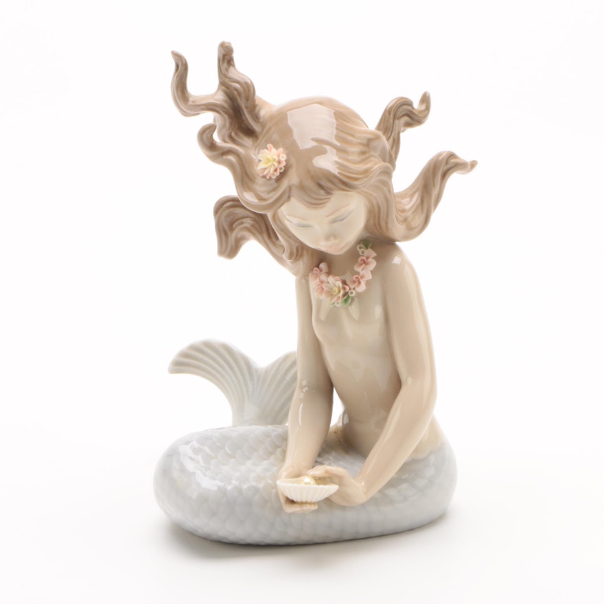 Lladró "Mirage" Porcelain Mermaid Figurine