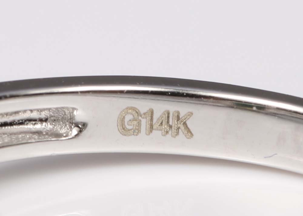 14K White Gold, 1.48 CT Alexandrite and Diamond Ring with GIA Report