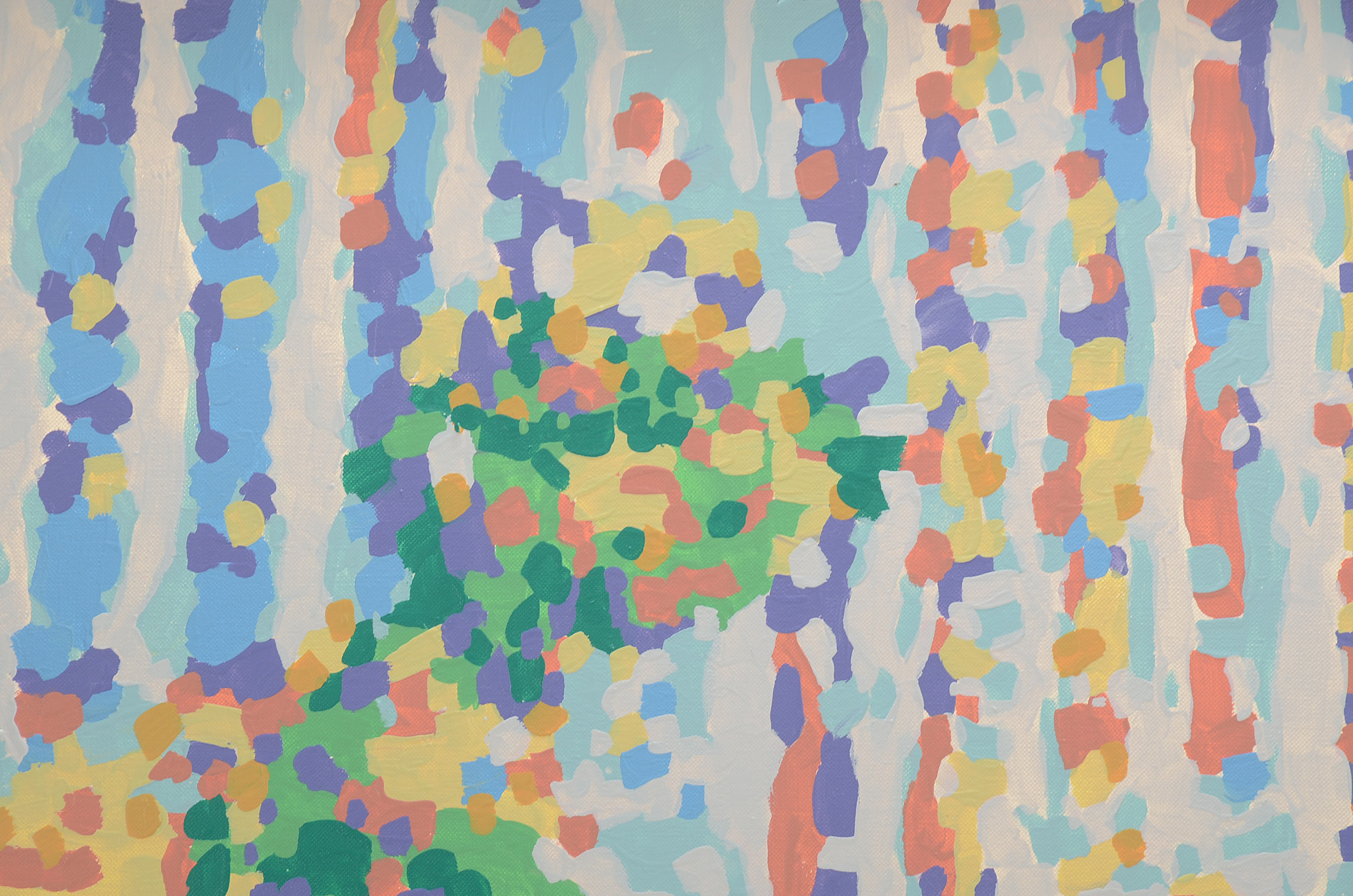 Tom Lohre Original Acrylic on Canvas "Dolphin Boy II"