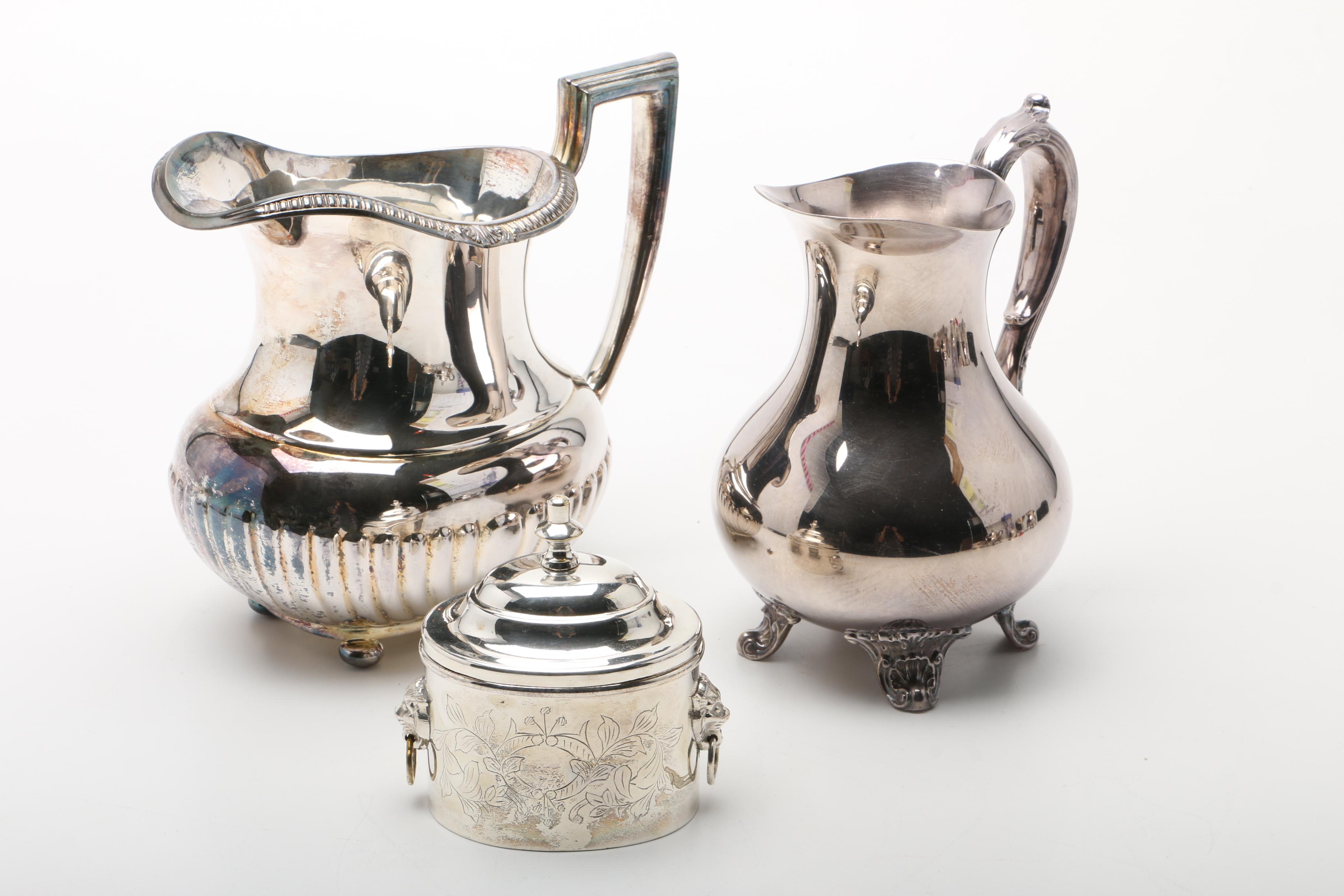 Assortment Of Vintage Silver Plate Serve Ware