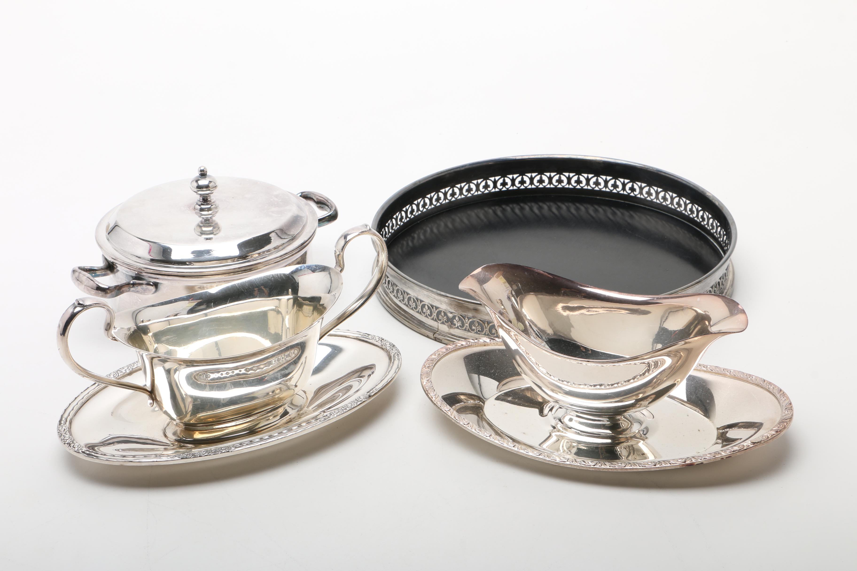 Assortment Of Vintage Silver Plate Serve Ware