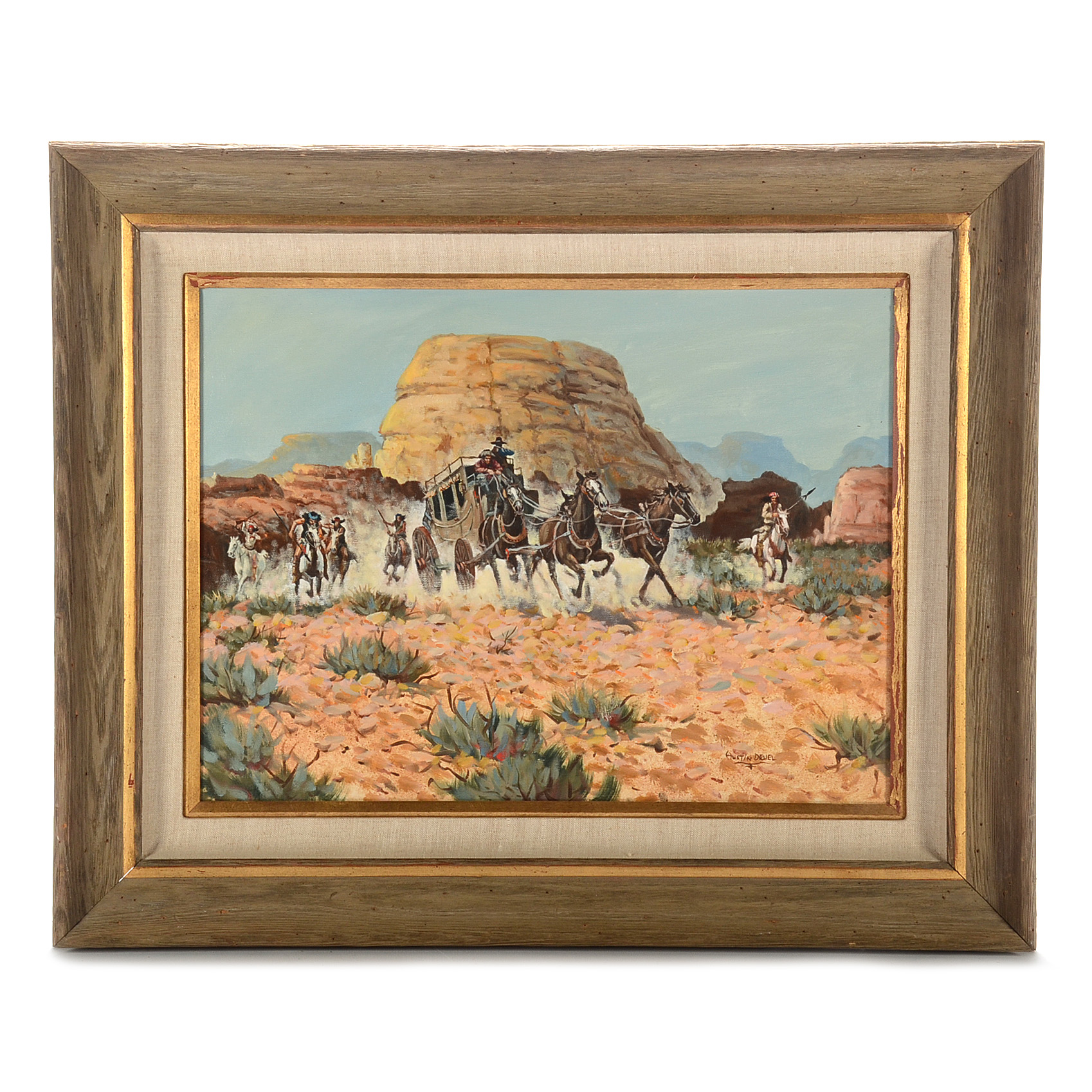 Austin Deuel  Oil Painting on Canvas "On the Run"