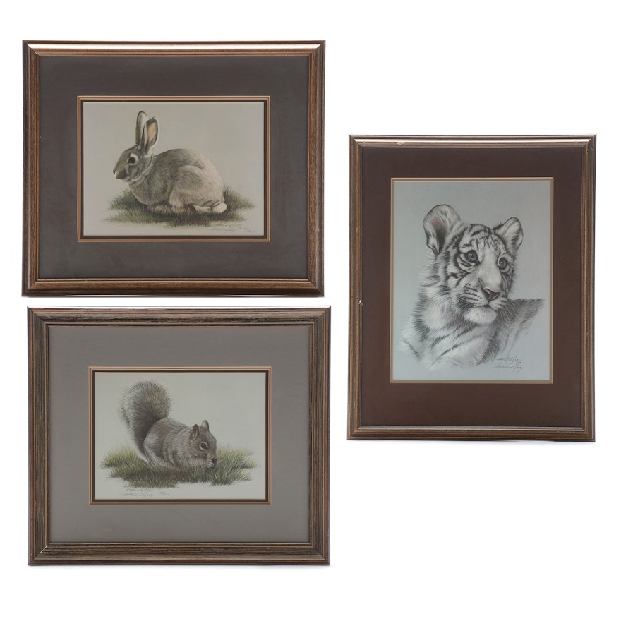 Harold Rigsby Signed Limited Edition Animal-Themed Offset Lithographs