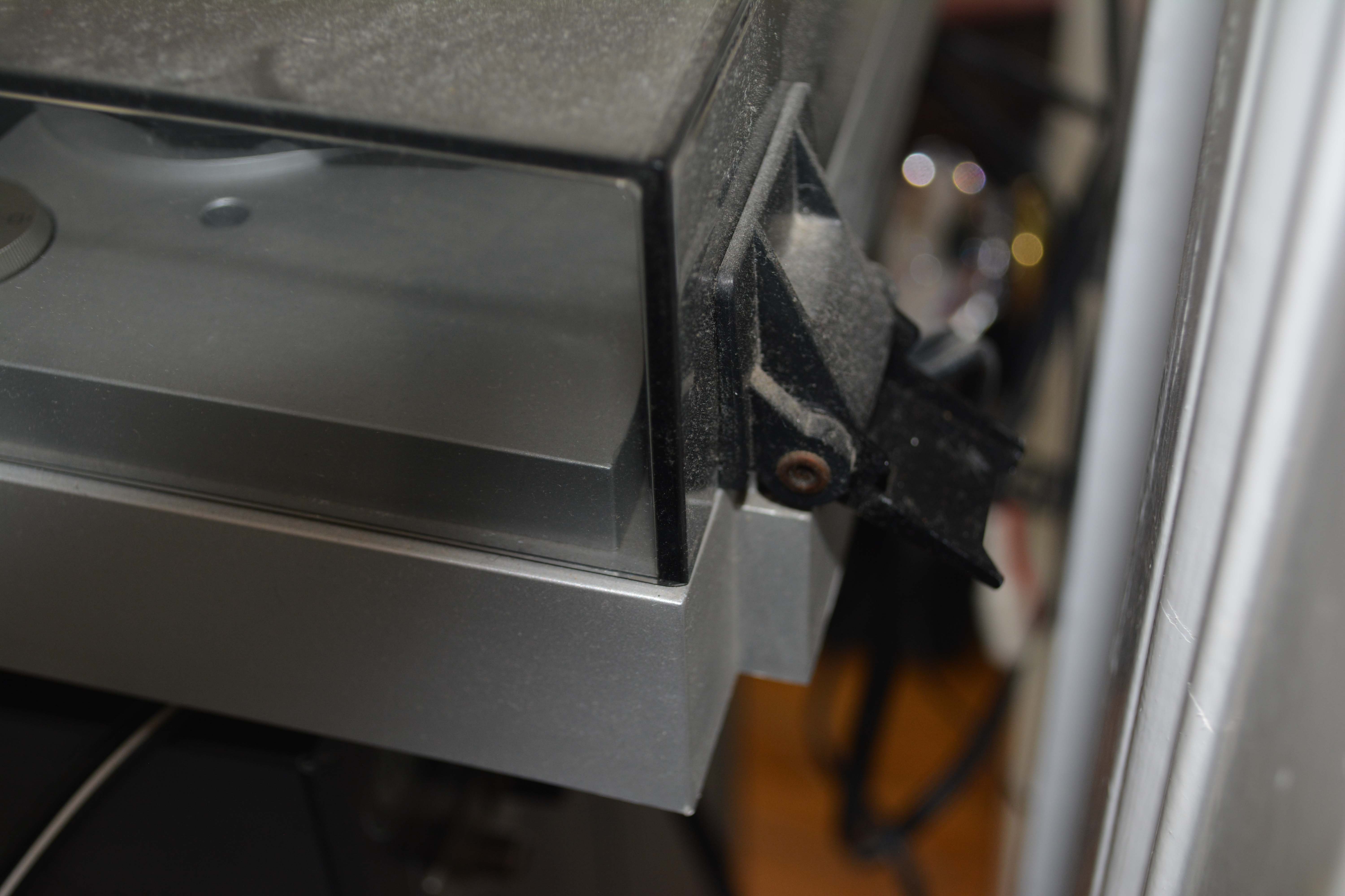 Vintage Yamaha P-300 Turntable with Denon Receiver and Polk Audio Speakers