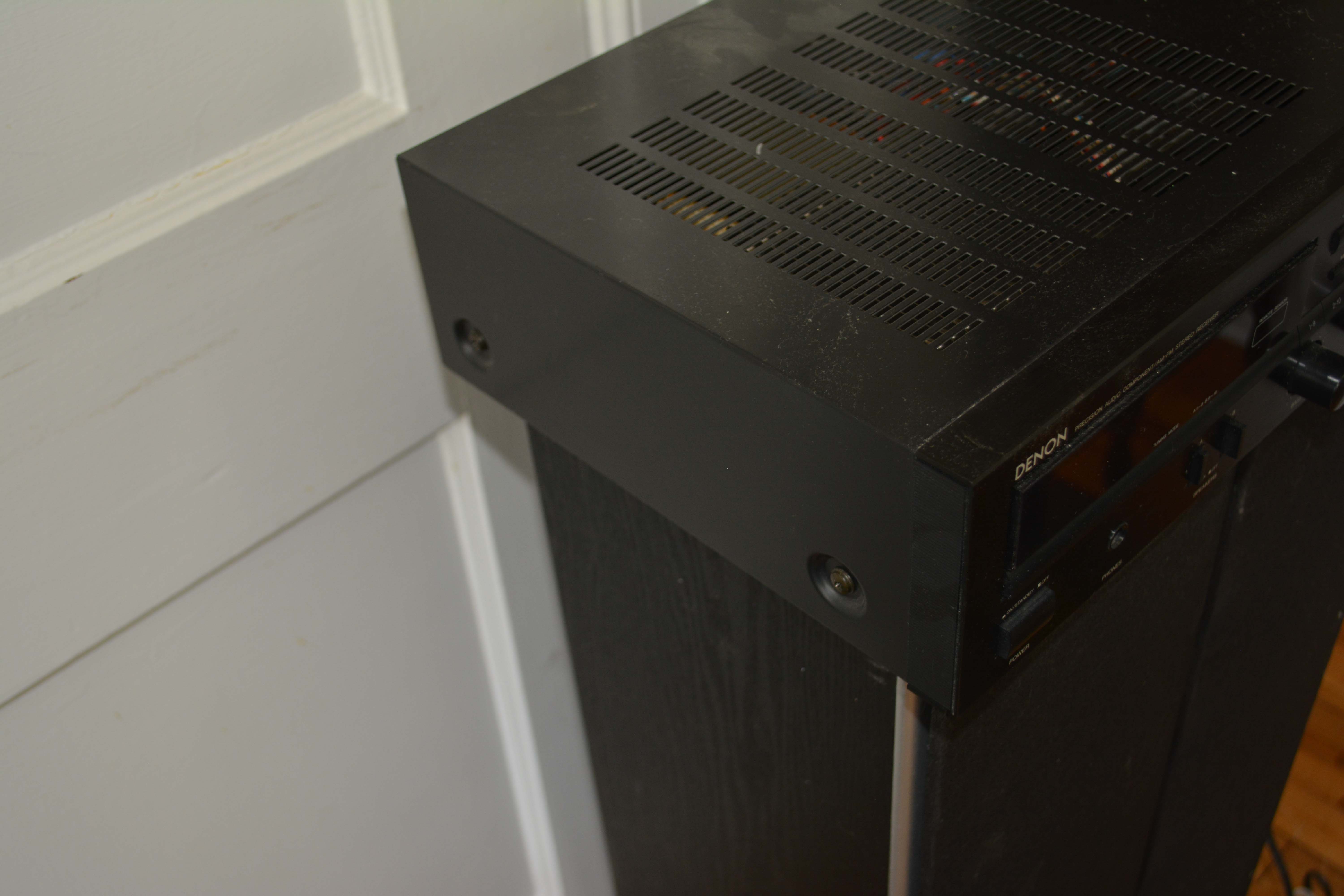 Vintage Yamaha P-300 Turntable with Denon Receiver and Polk Audio Speakers