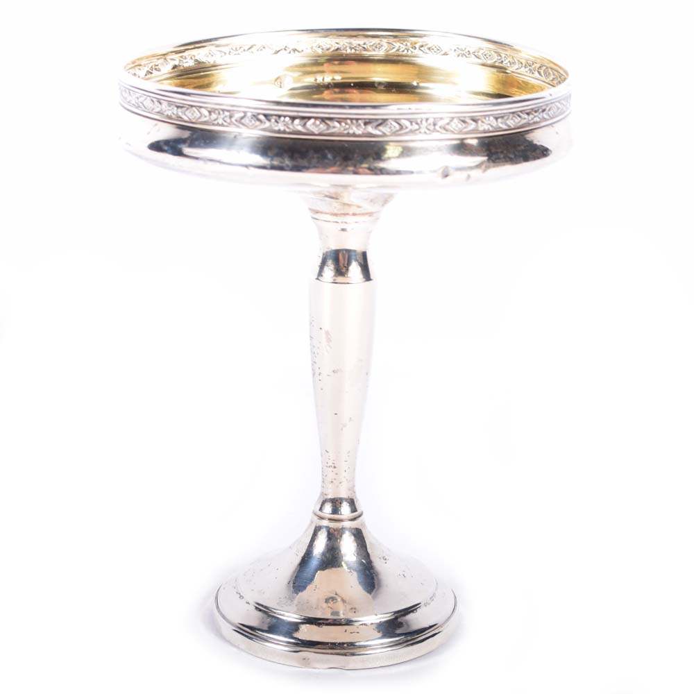 Vintage Acme Weighted Sterling Silver Compote