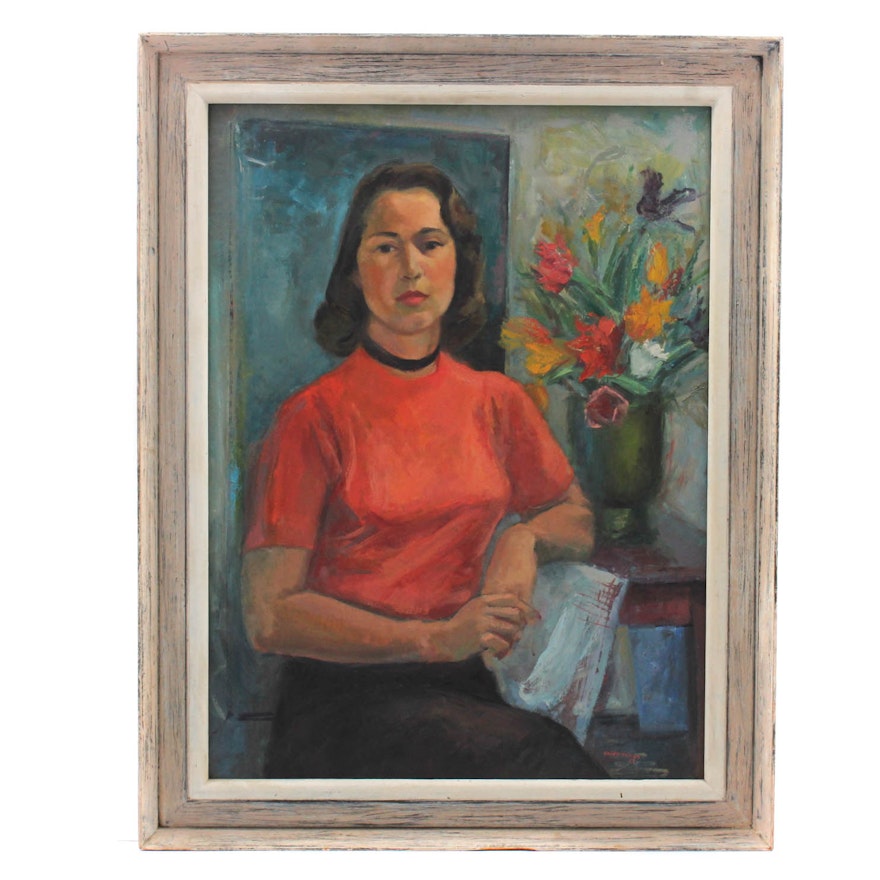 Helen Kandel Hyman Oil Portrait