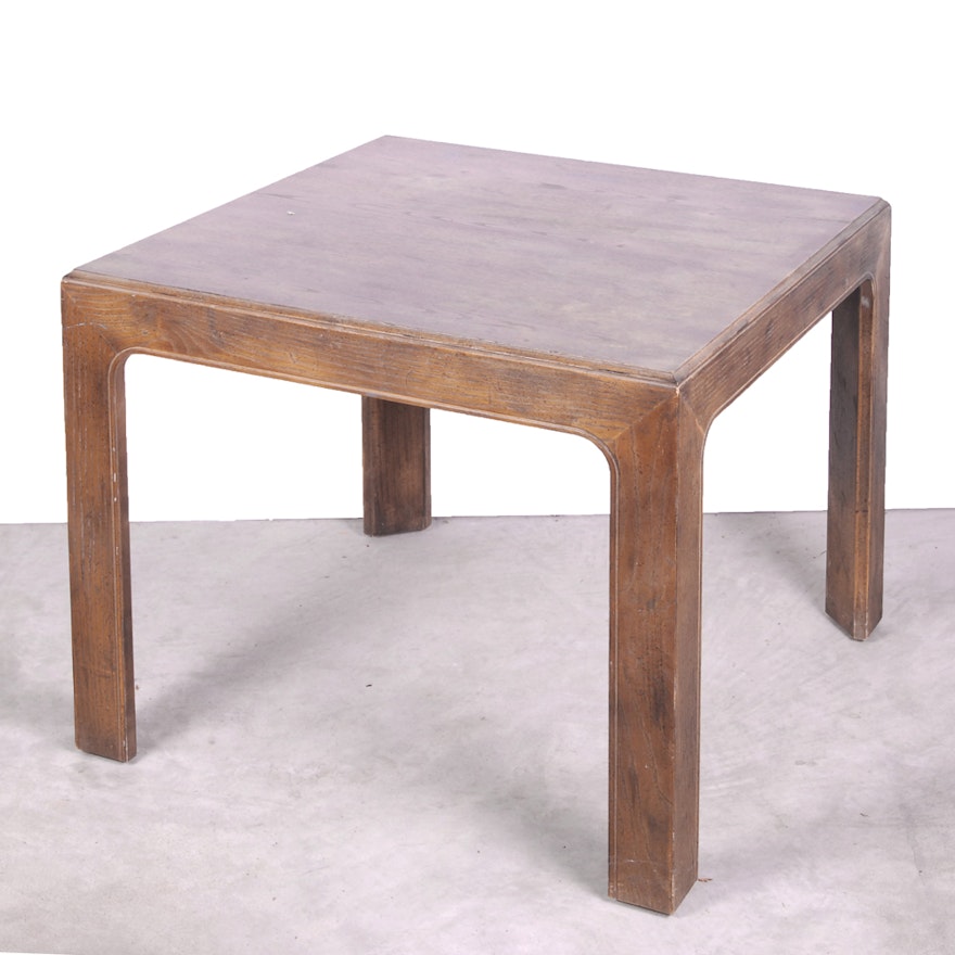 Parsons Style Wooden End Table by Henredon