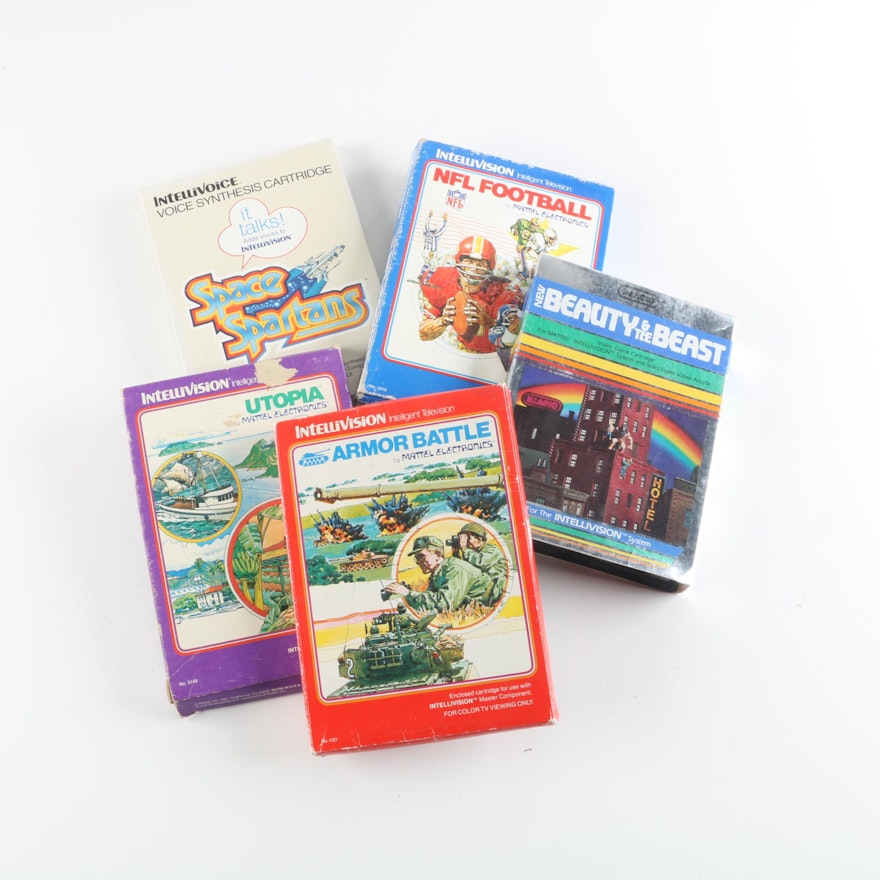 "NFL Football", "Armor Battle" and Other Intellivision Video Games