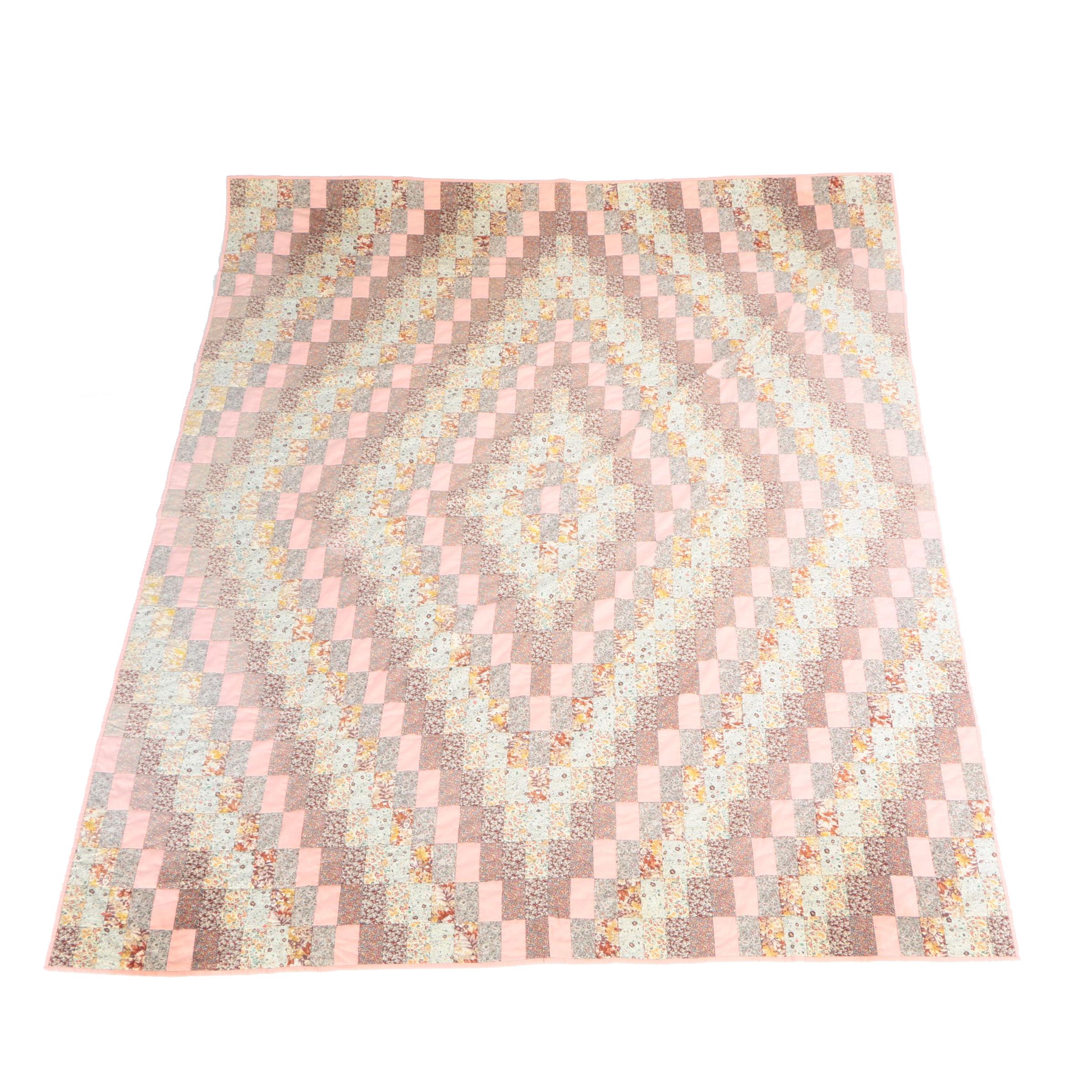 Vintage "Trip Around the World" Quilt