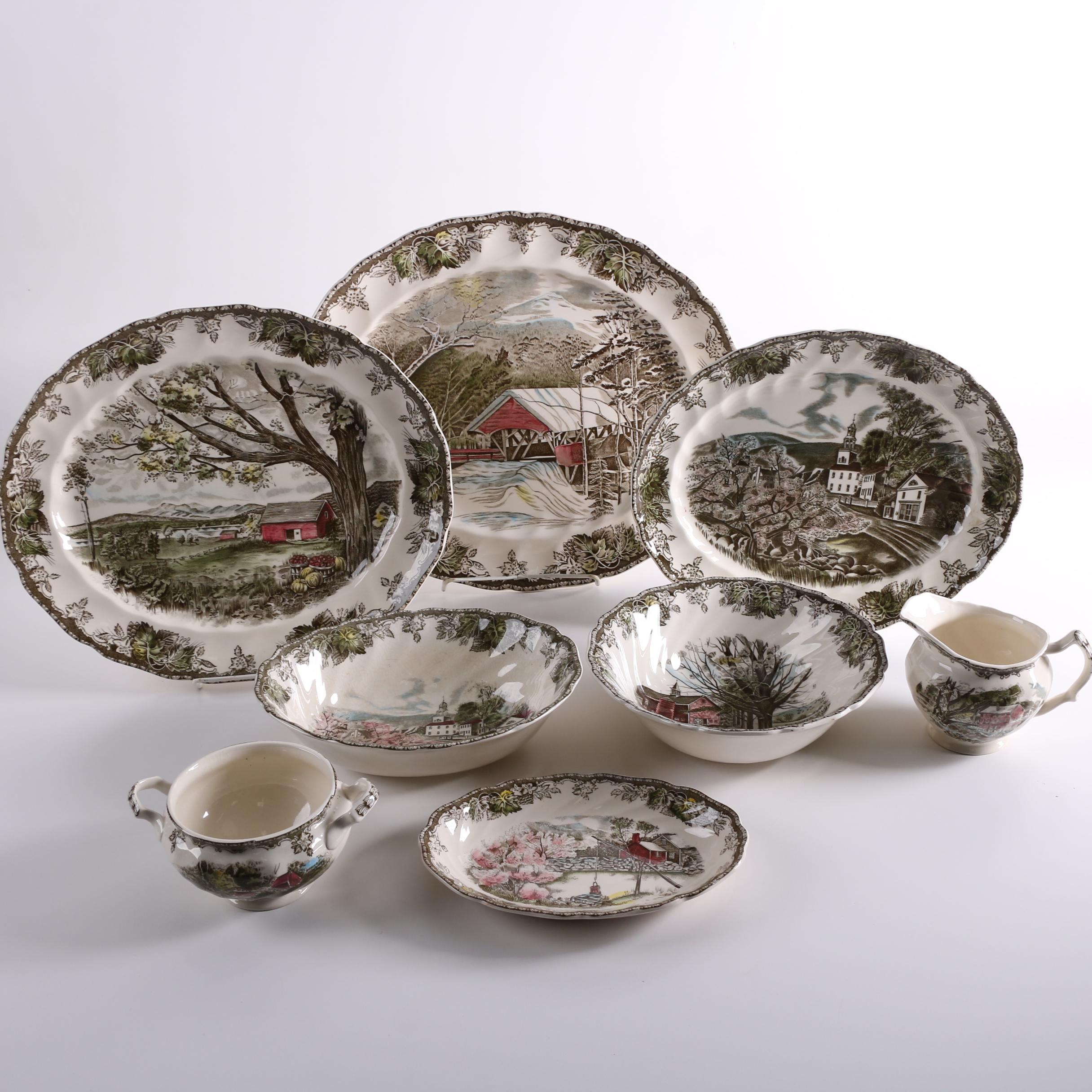 Johnson Brothers "Friendly Village" Earthenware Serveware