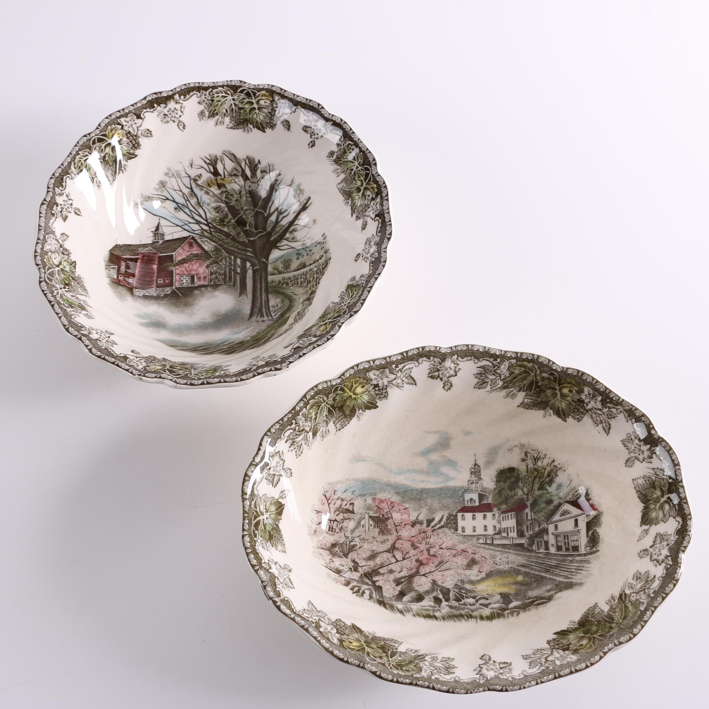 Johnson Brothers "Friendly Village" Earthenware Serveware