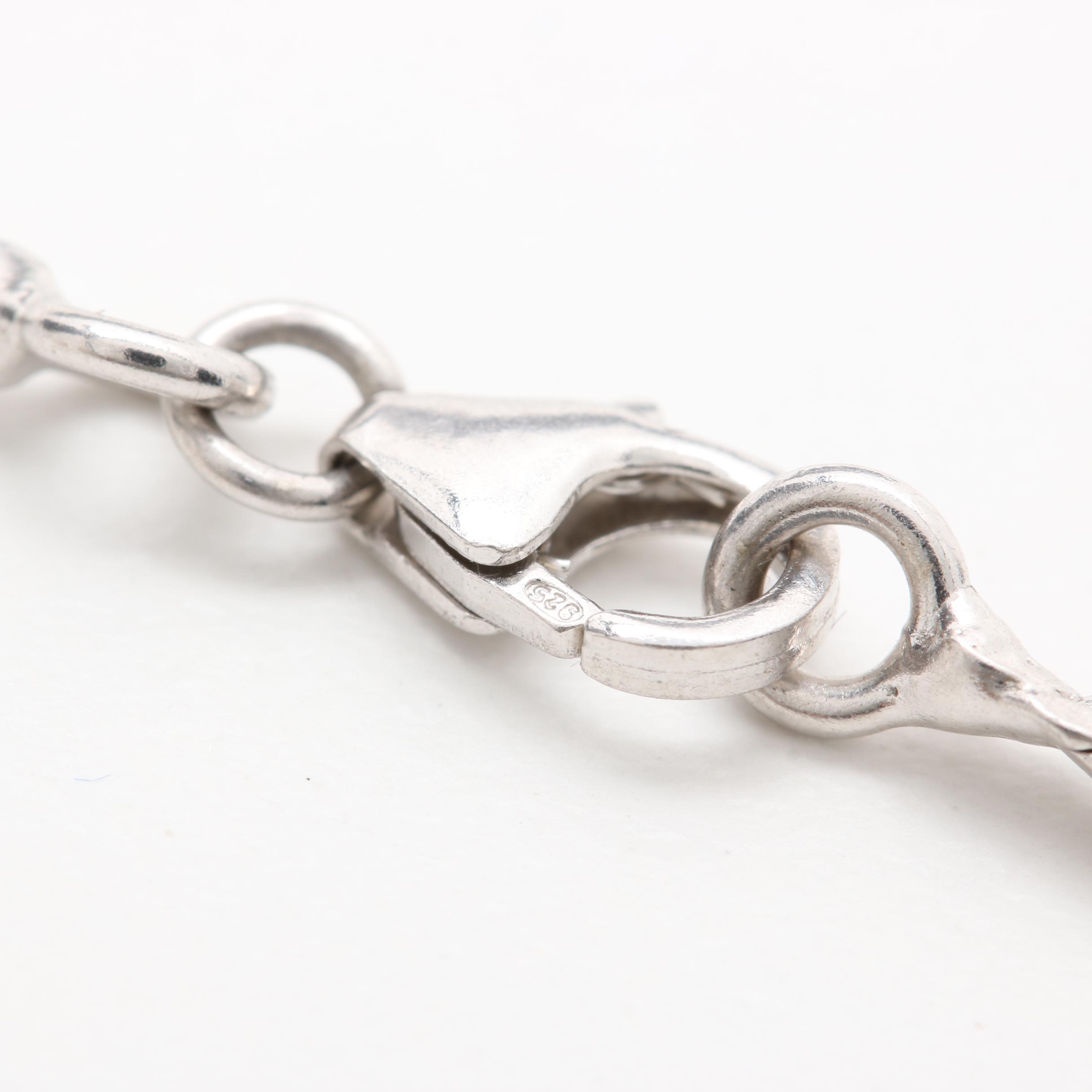 Sterling Silver Citrine, Amethyst and Ruby Necklace and Ring