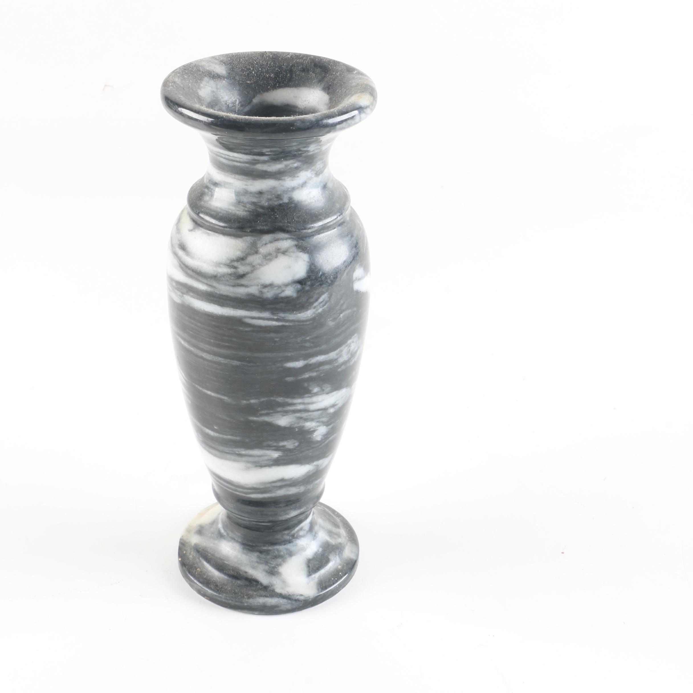 Cedar Mesa Ceramic Vase and Black Marble Vase