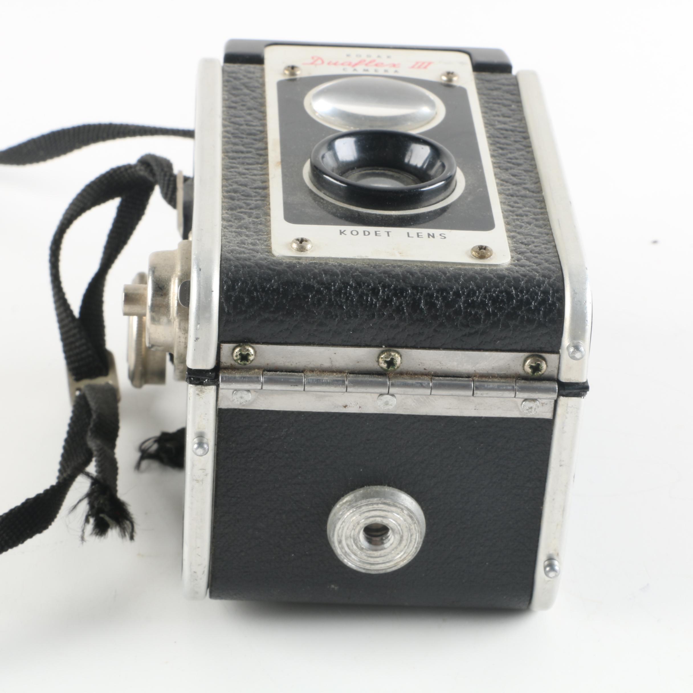 Vintage Kodak Duaflex III and Instamatic X-15 Cameras